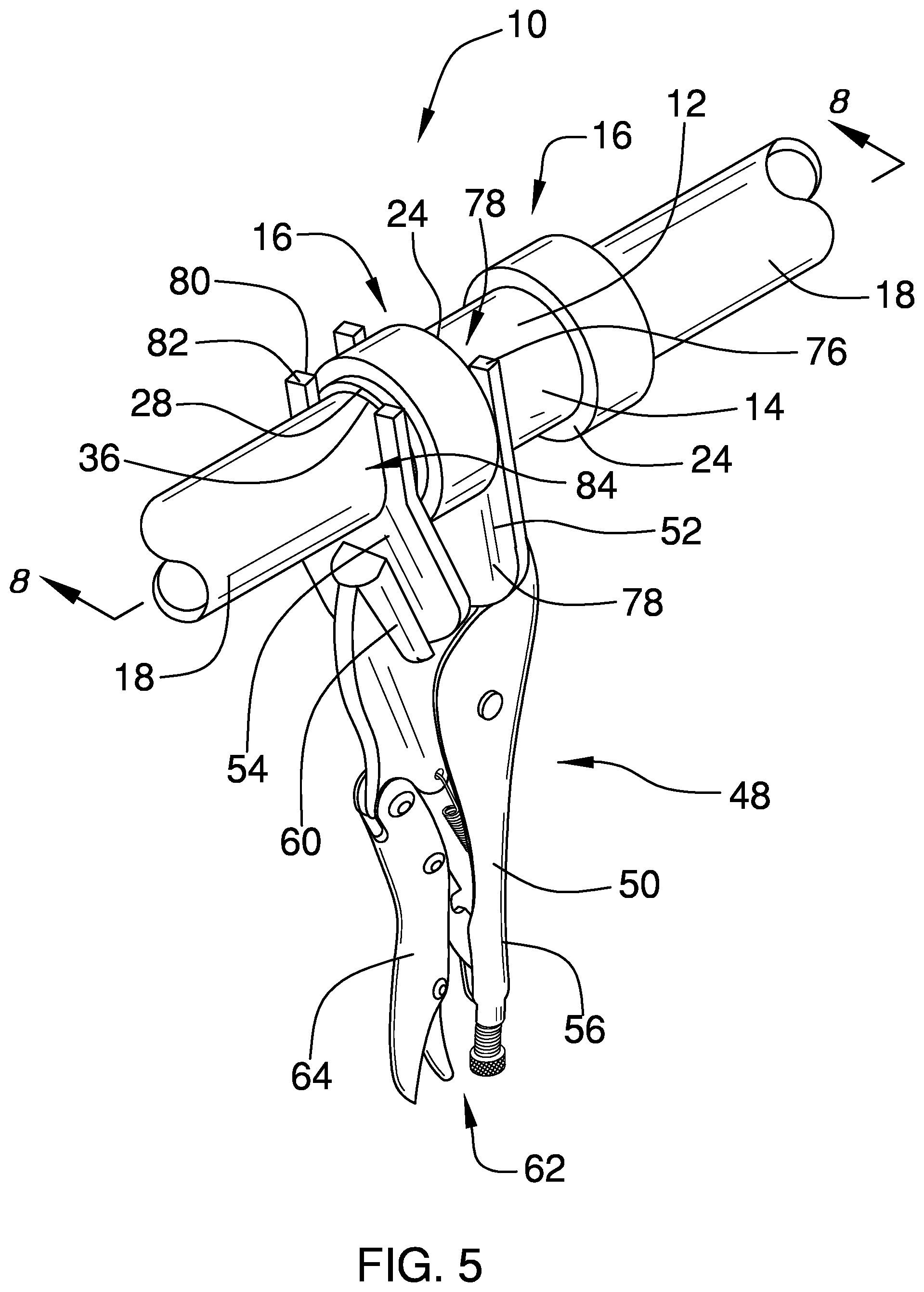 Patent US12104731 Figure 3 – Push fit pipe fitting removal tool