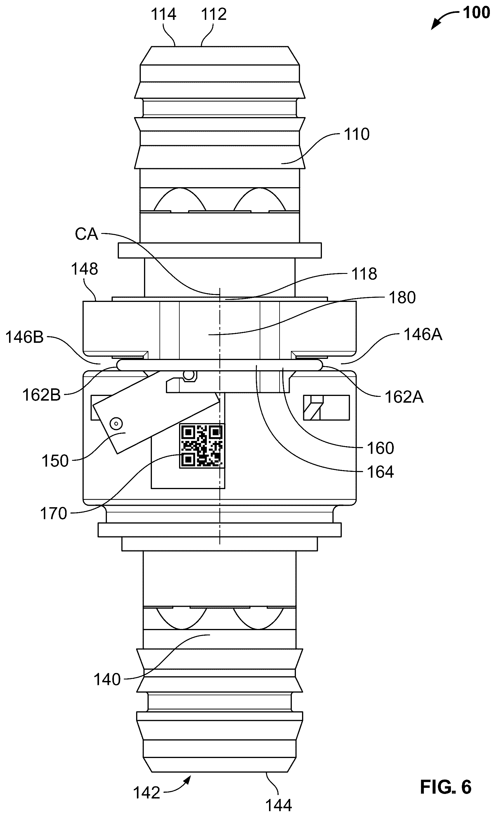 Patent US12104733 Figure 5 – VDA connector assembly with verification