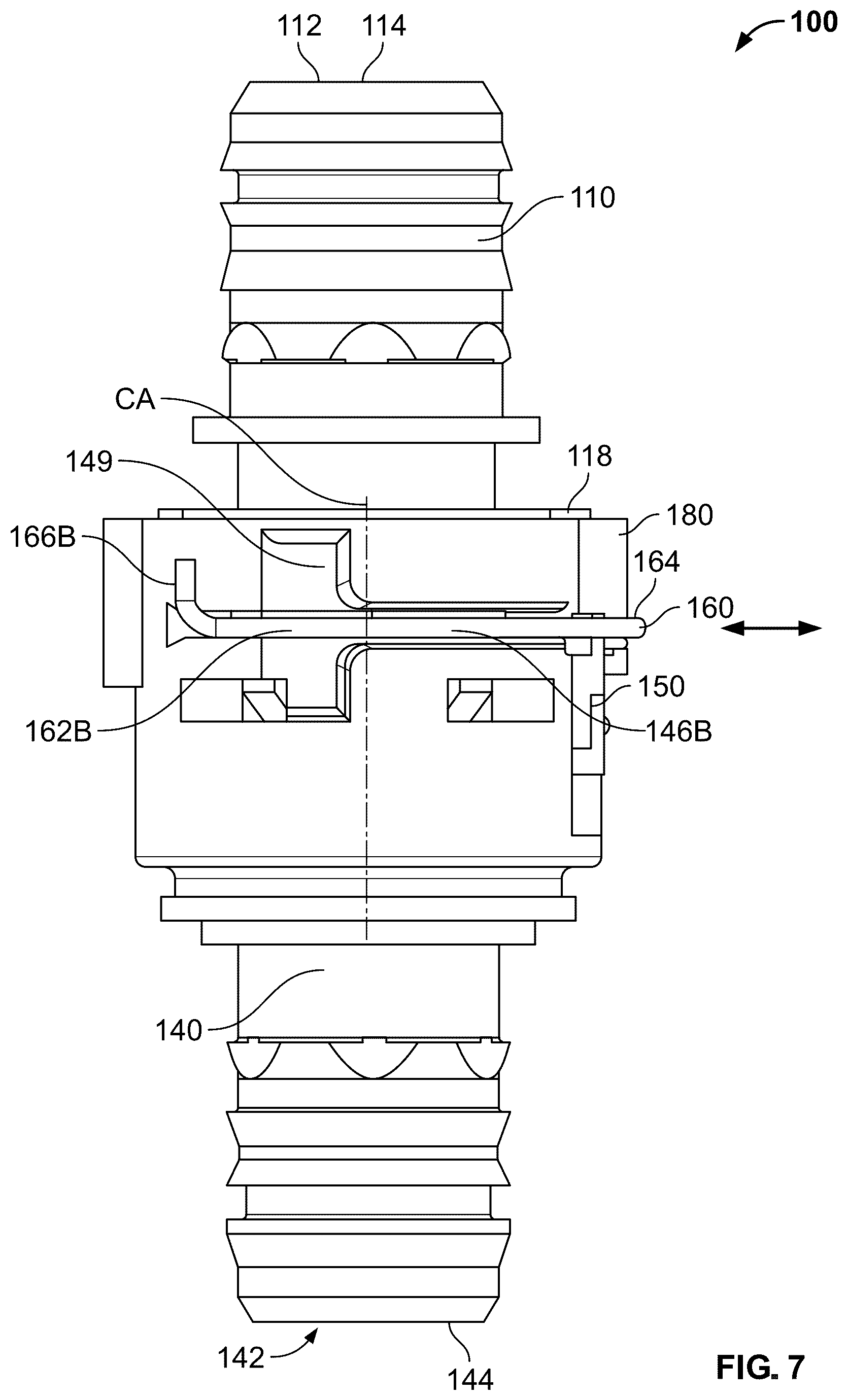 Patent US12104733 Figure 6 – VDA connector assembly with verification