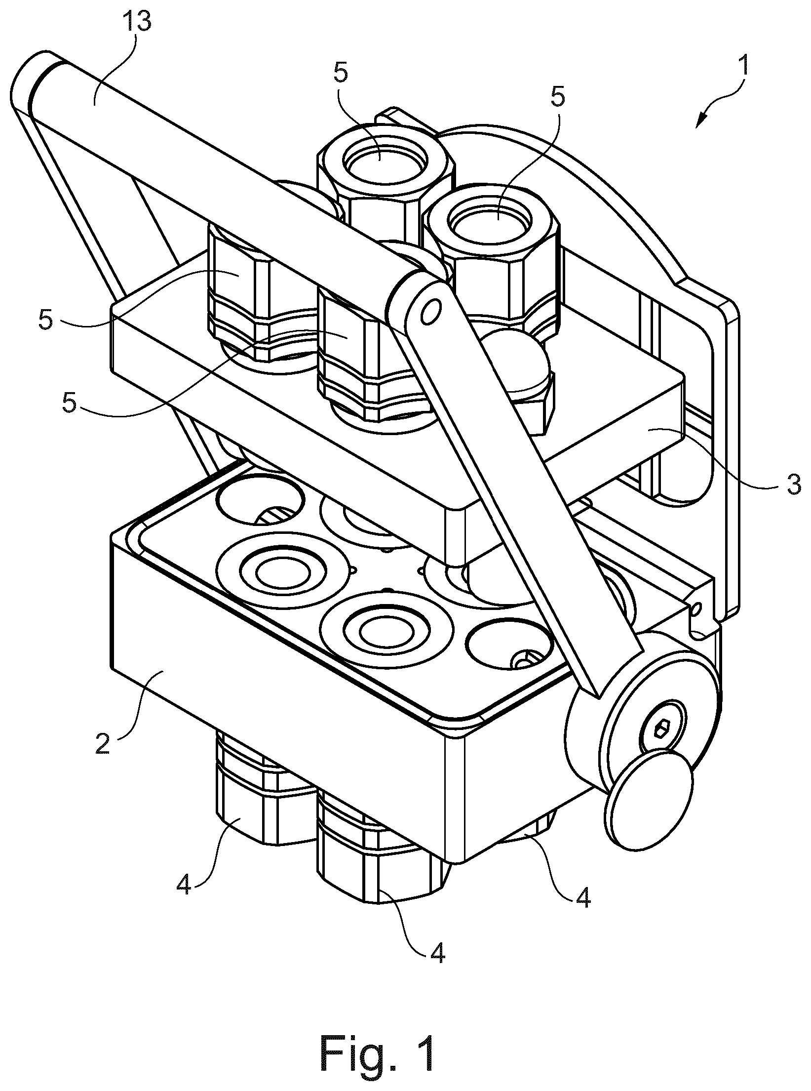 Patent US12104735 Figure 1 – Coupling device