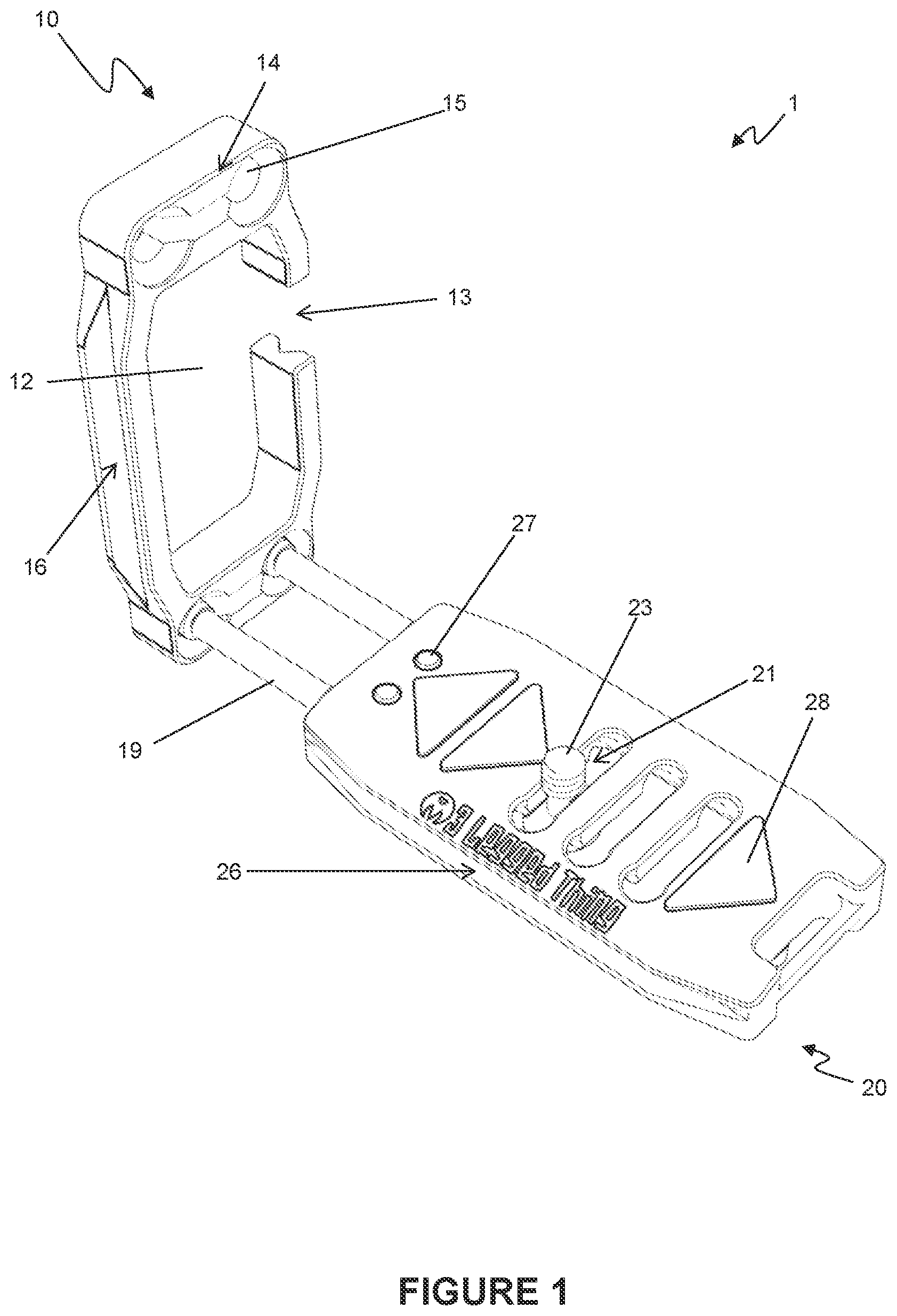 Patent US12104741 Figure 1 – Reversible L-bracket