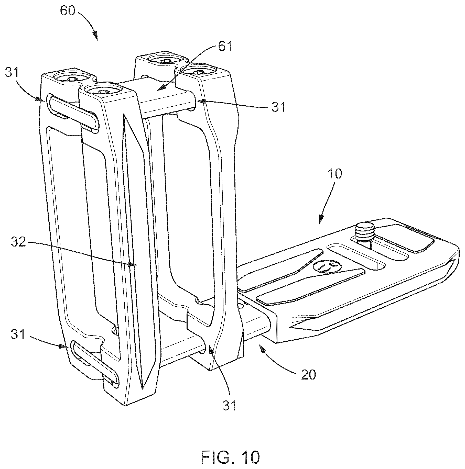 Patent US12104741 Figure 11 – Reversible L-bracket
