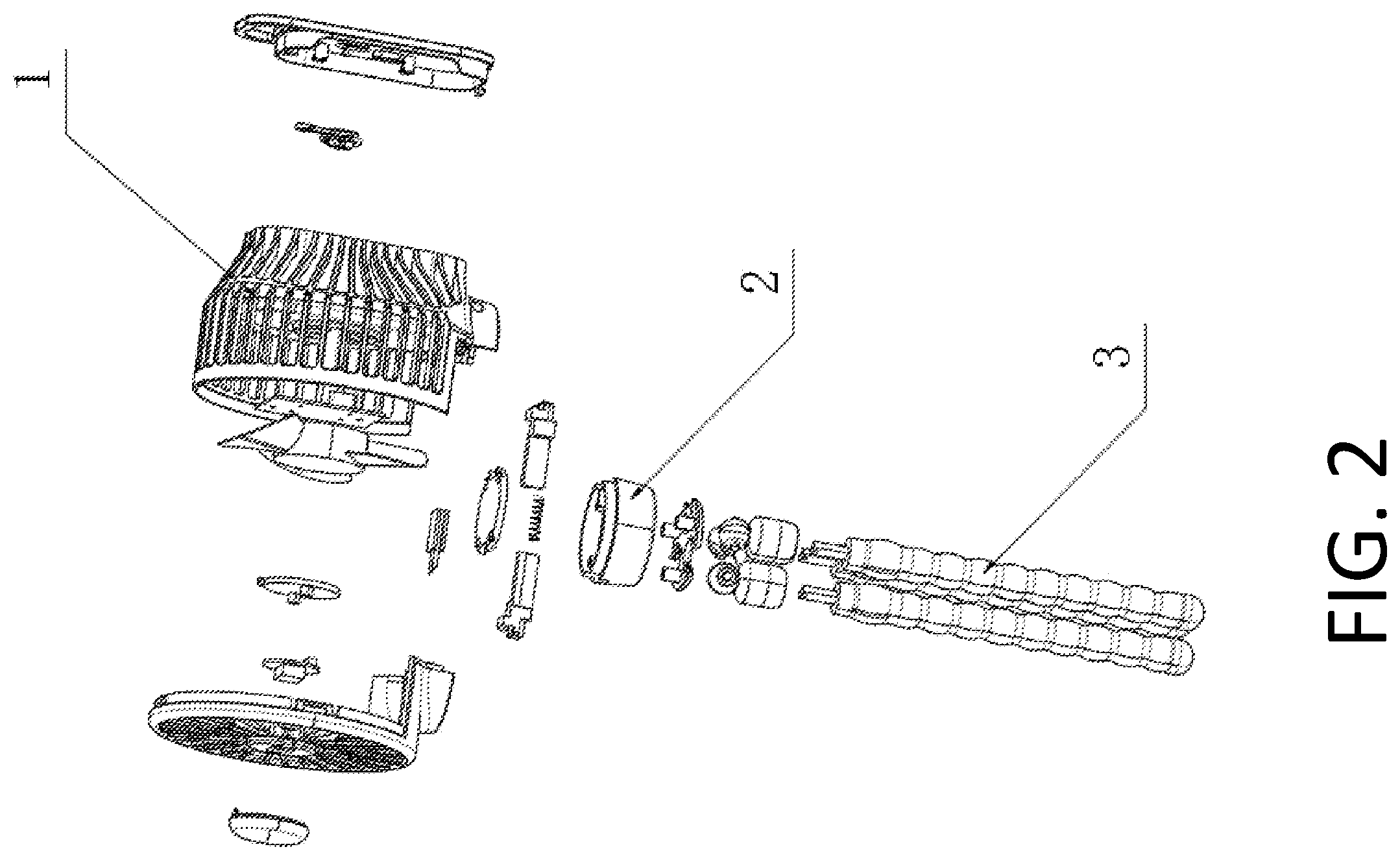 Patent US12104743 Figure 2 – Fan with double easy-installing buckles