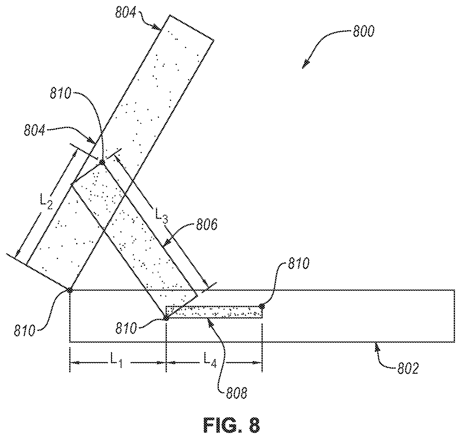 Patent US12104746 Figure 8 – Deployable structures, methods including the same and systems including the same
