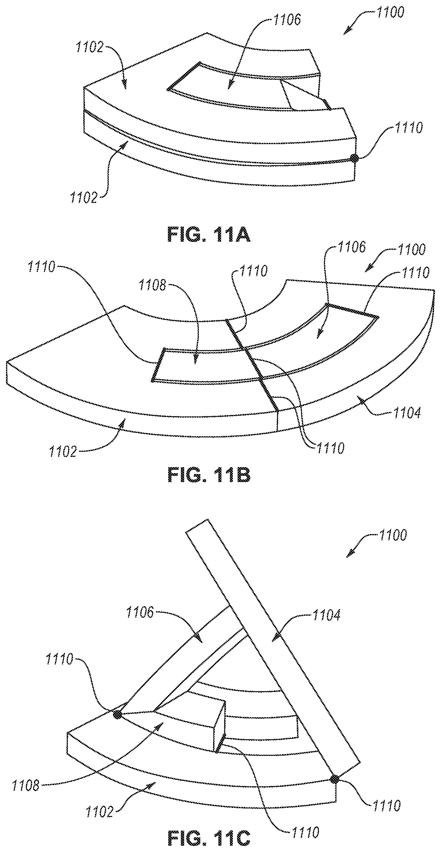 Patent US12104746 Figure 11 – Deployable structures, methods including the same and systems including the same