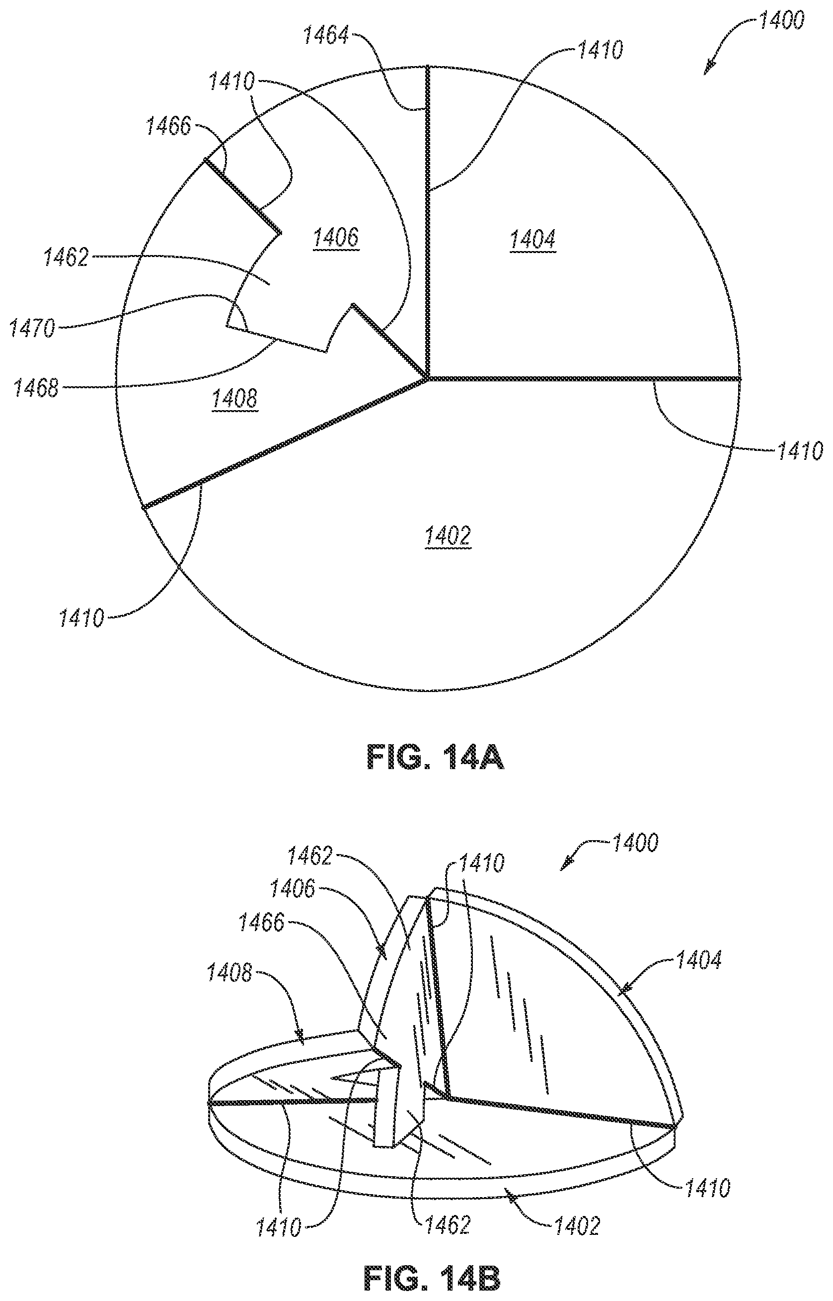 Patent US12104746 Figure 14 – Deployable structures, methods including the same and systems including the same