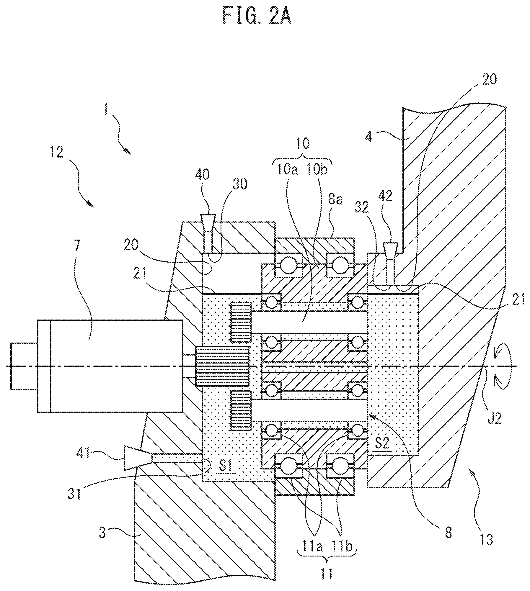 Patent US12104747 Figure 2 – Machine comprising lubrication chamber