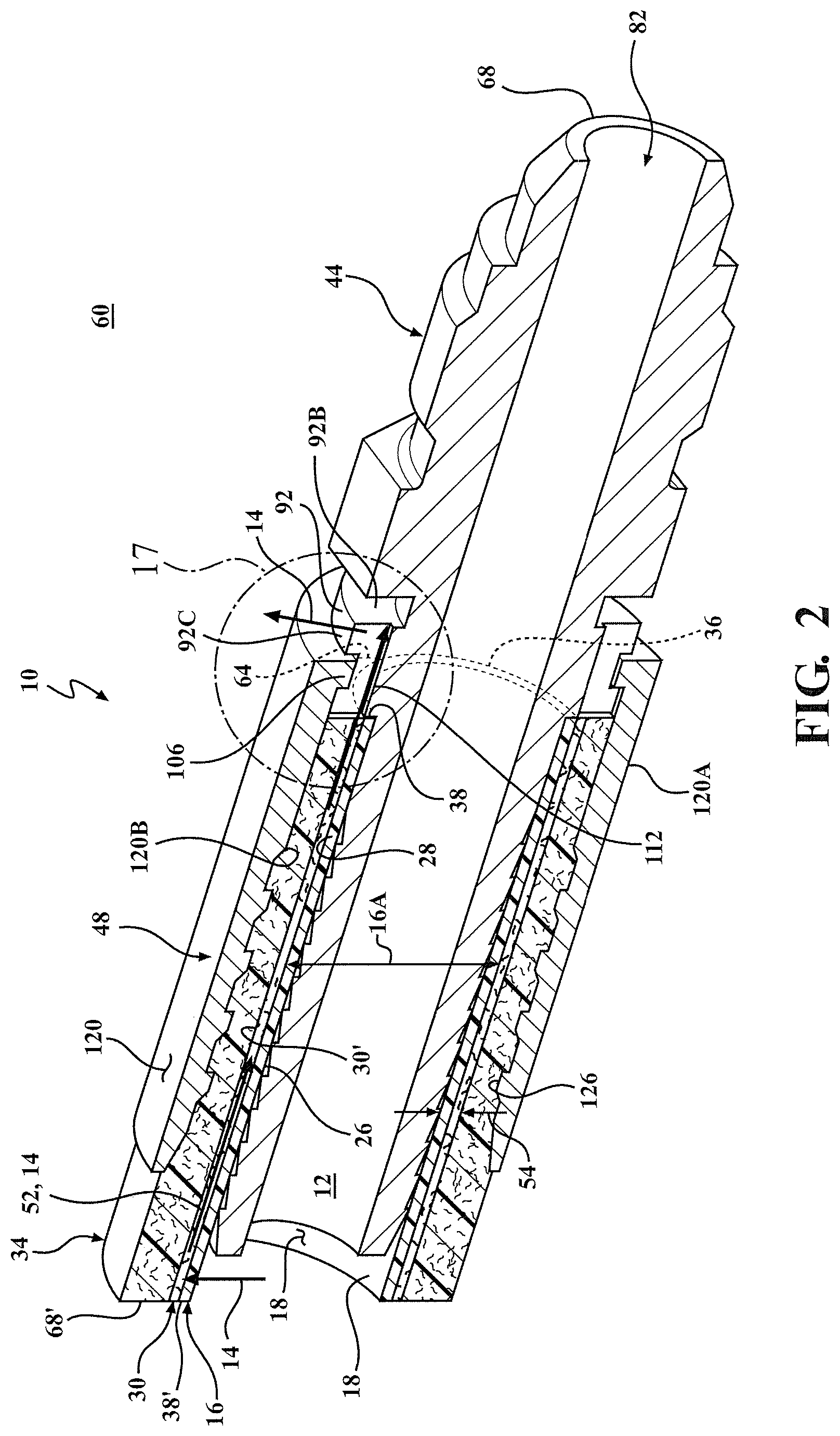 Patent US12104749 Figure 2 – Liner collapse mitigations for type IV conformable pressure vessels
