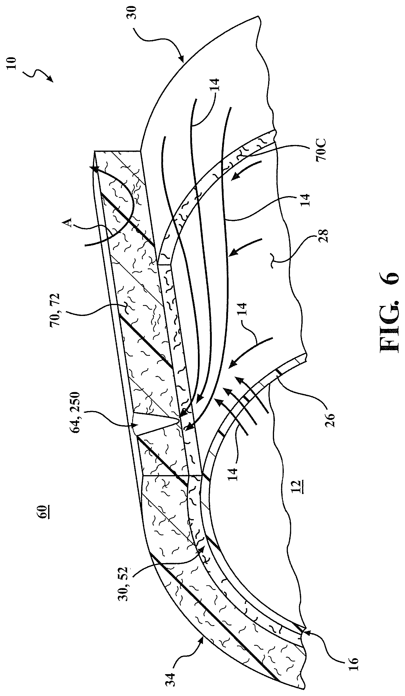 Patent US12104749 Figure 7 – Liner collapse mitigations for type IV conformable pressure vessels