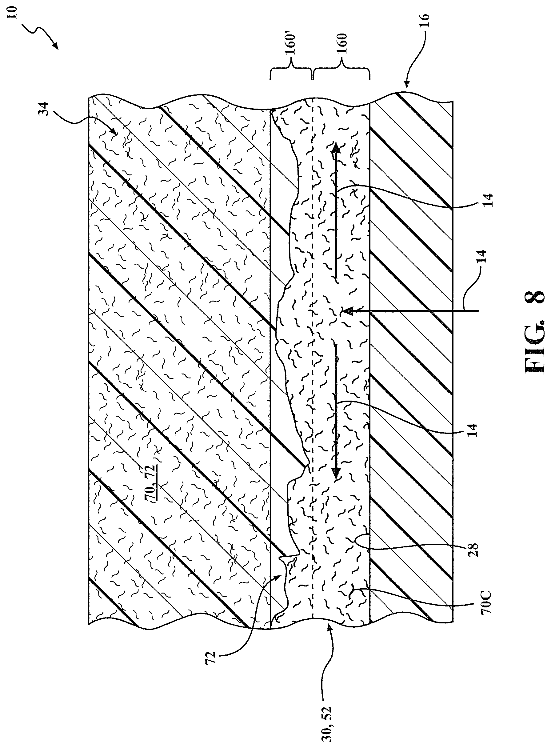 Patent US12104749 Figure 9 – Liner collapse mitigations for type IV conformable pressure vessels