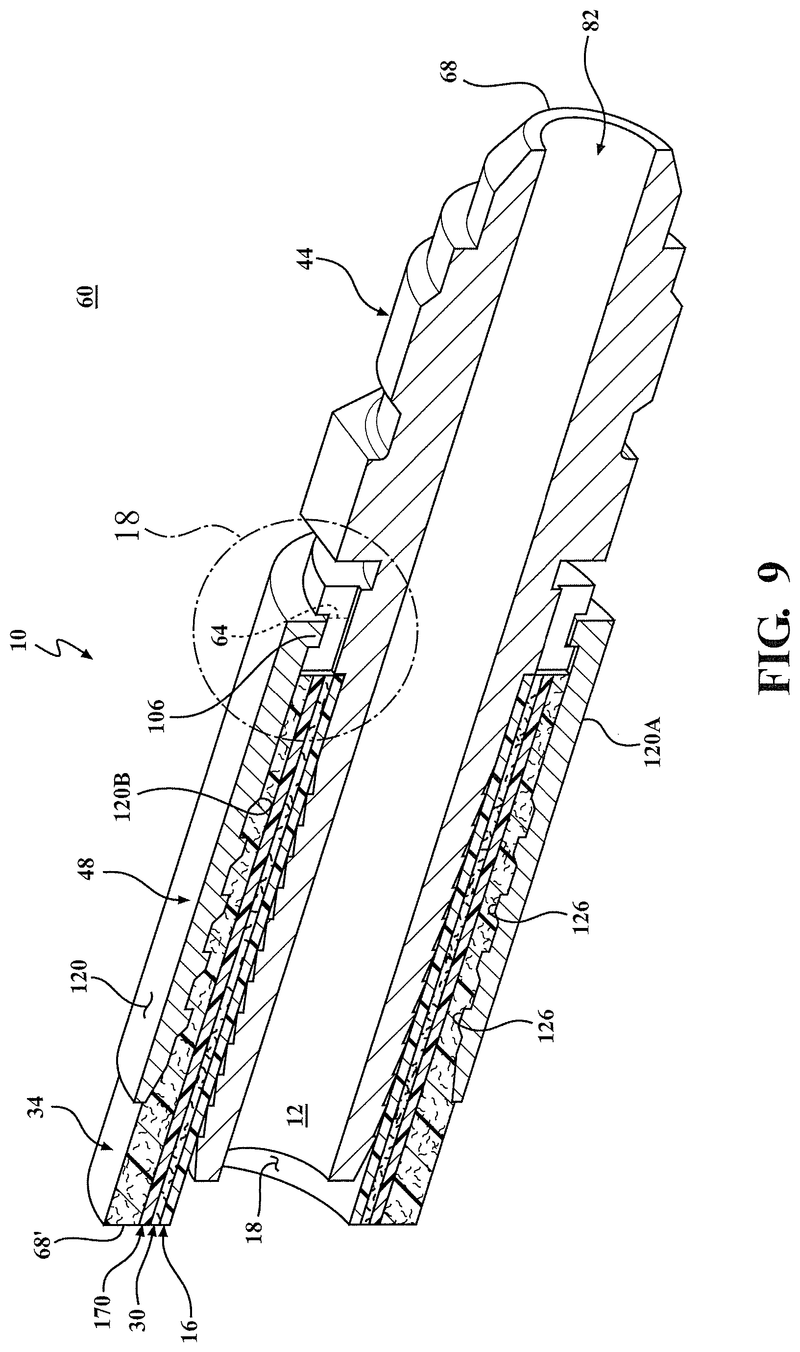 Patent US12104749 Figure 10 – Liner collapse mitigations for type IV conformable pressure vessels