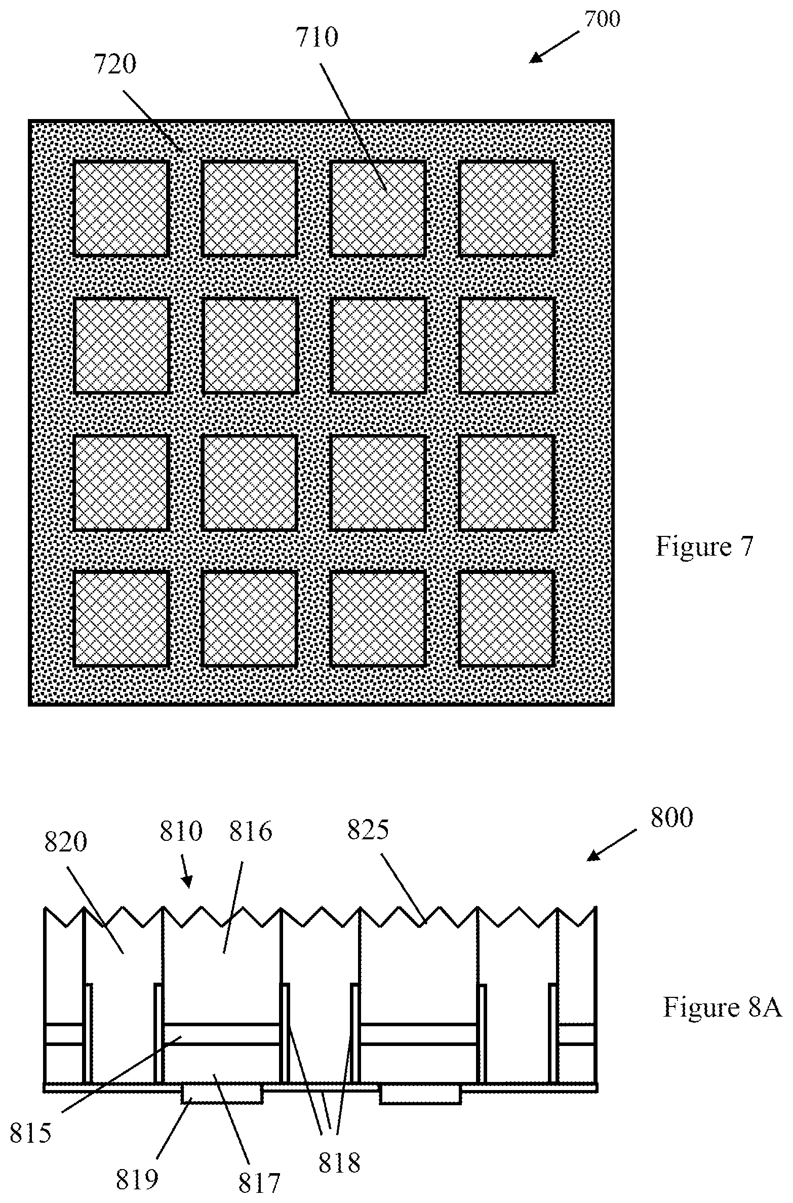 Patent US12104755 Figure 6 – Patterned reflective grids for LED arrays and displays