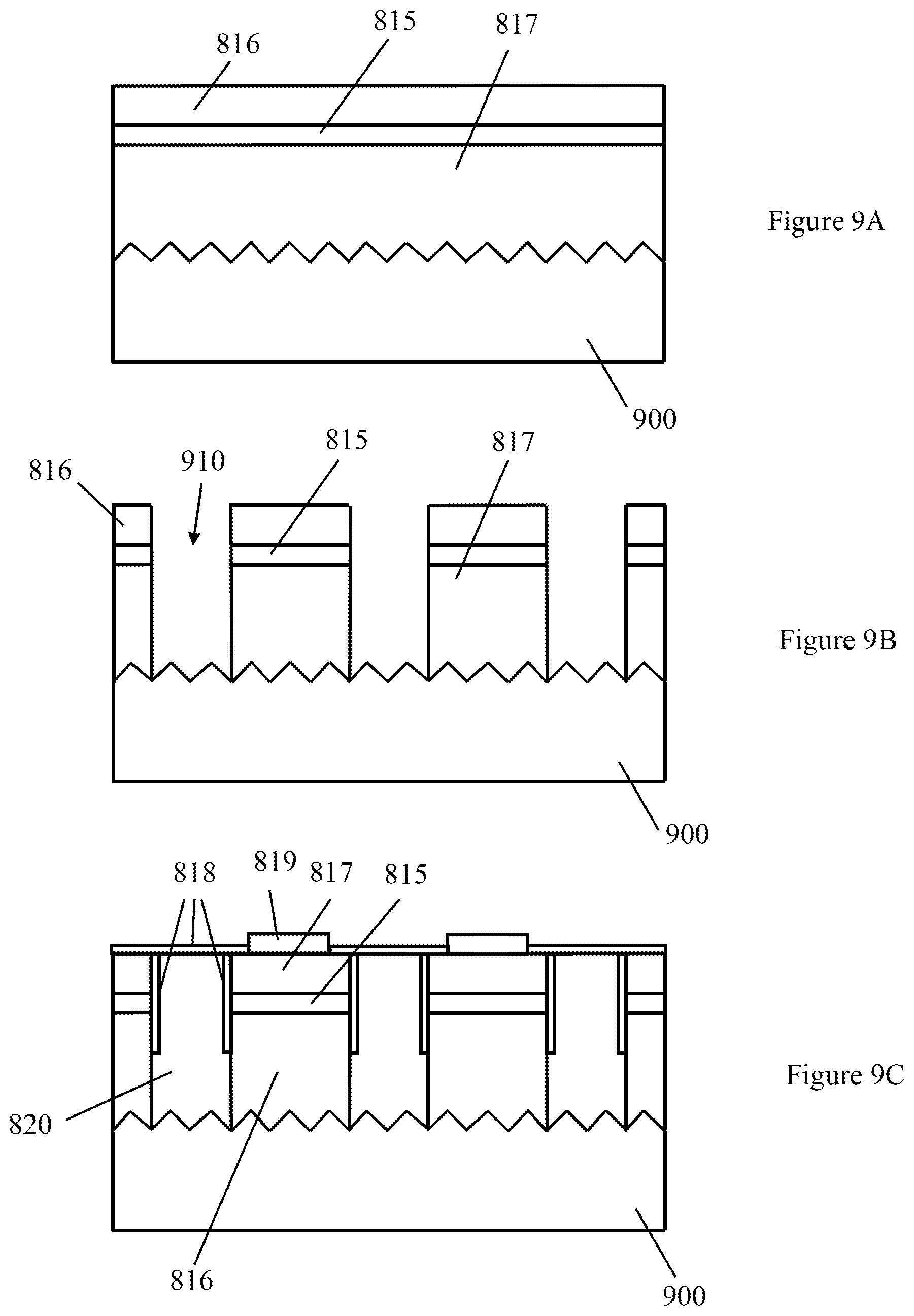 Patent US12104755 Figure 8 – Patterned reflective grids for LED arrays and displays