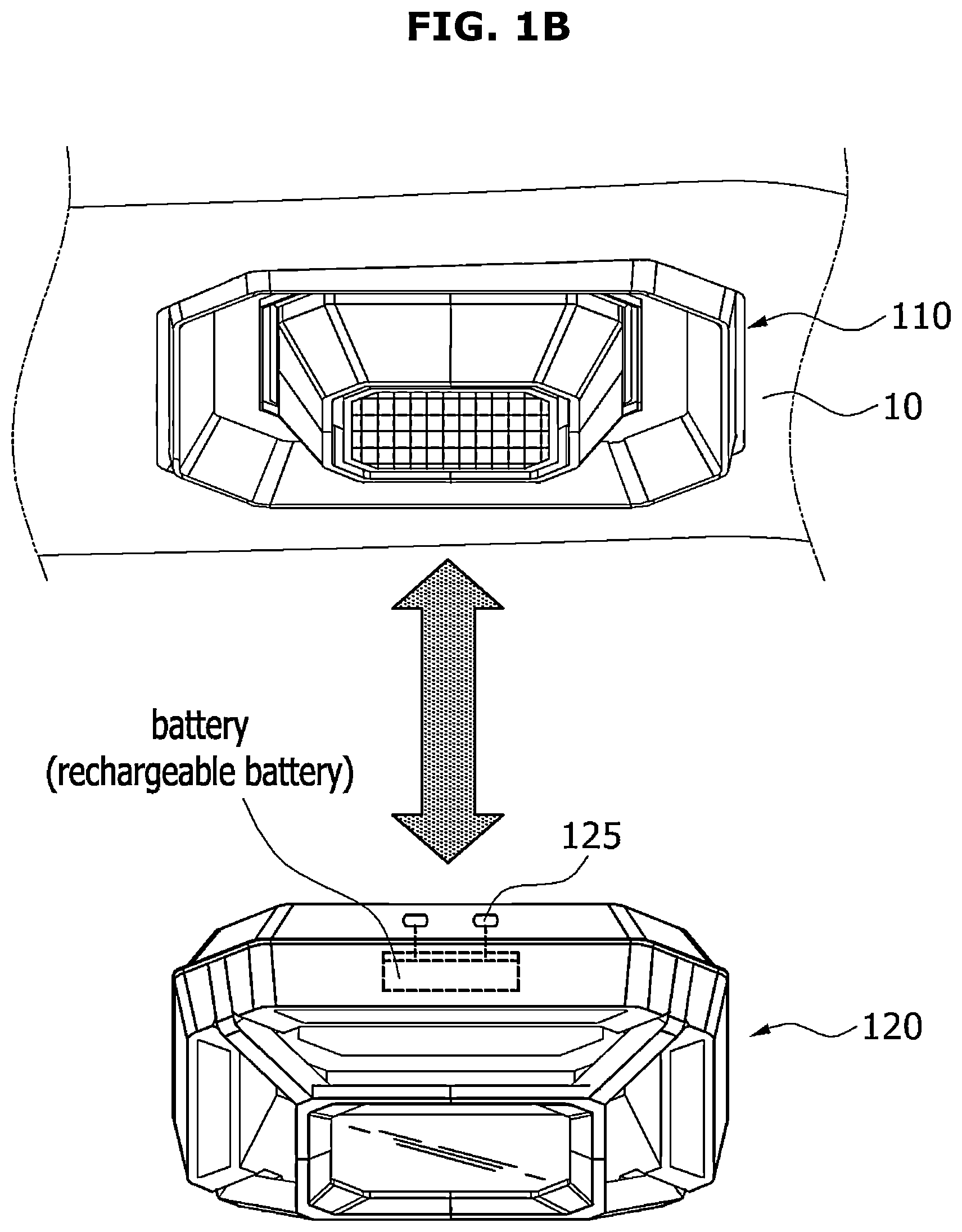 Patent US12104756 Figure 2 – Detachable light and vehicle including the same