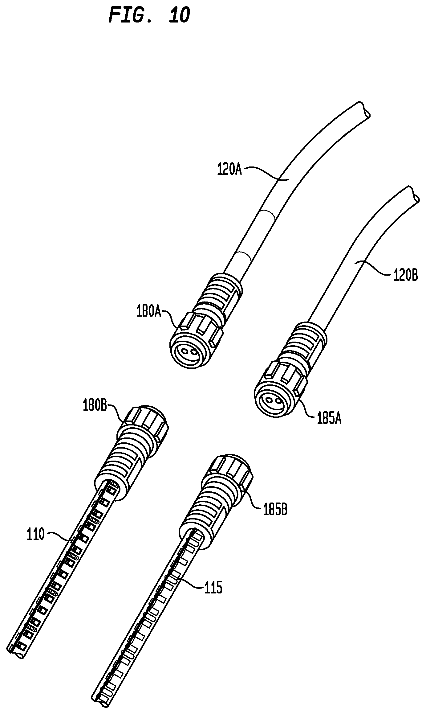 Patent US12104759 Figure 9 – Flexible lighting system with a carrying bag or container having an externally deployable flexible light strip