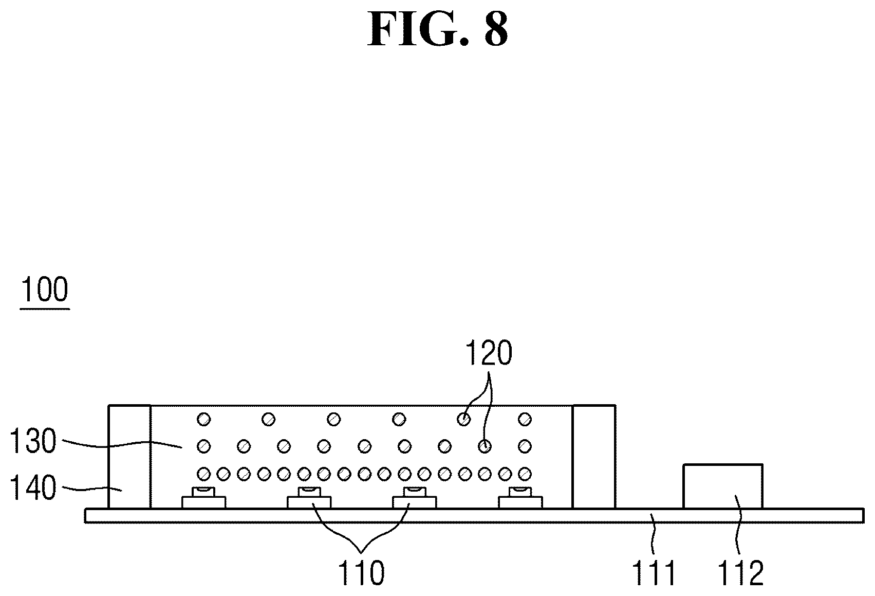 Patent US12104760 Figure 8 – Light emitting module and lamp for vehicle including the same