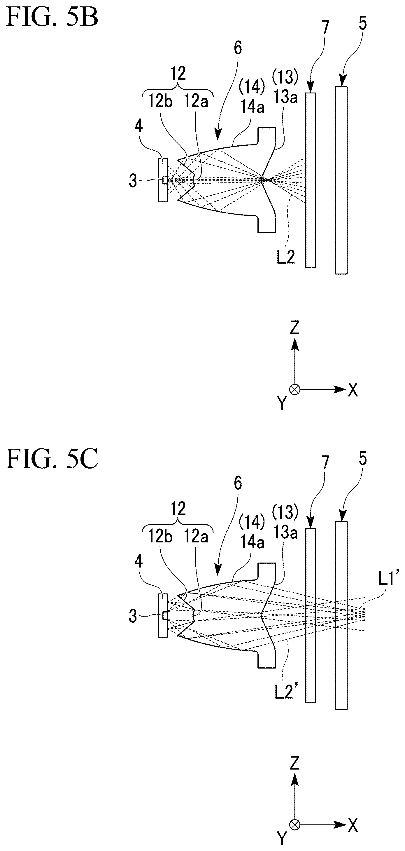 Patent US12104761 Figure 4 – Vehicle lamp