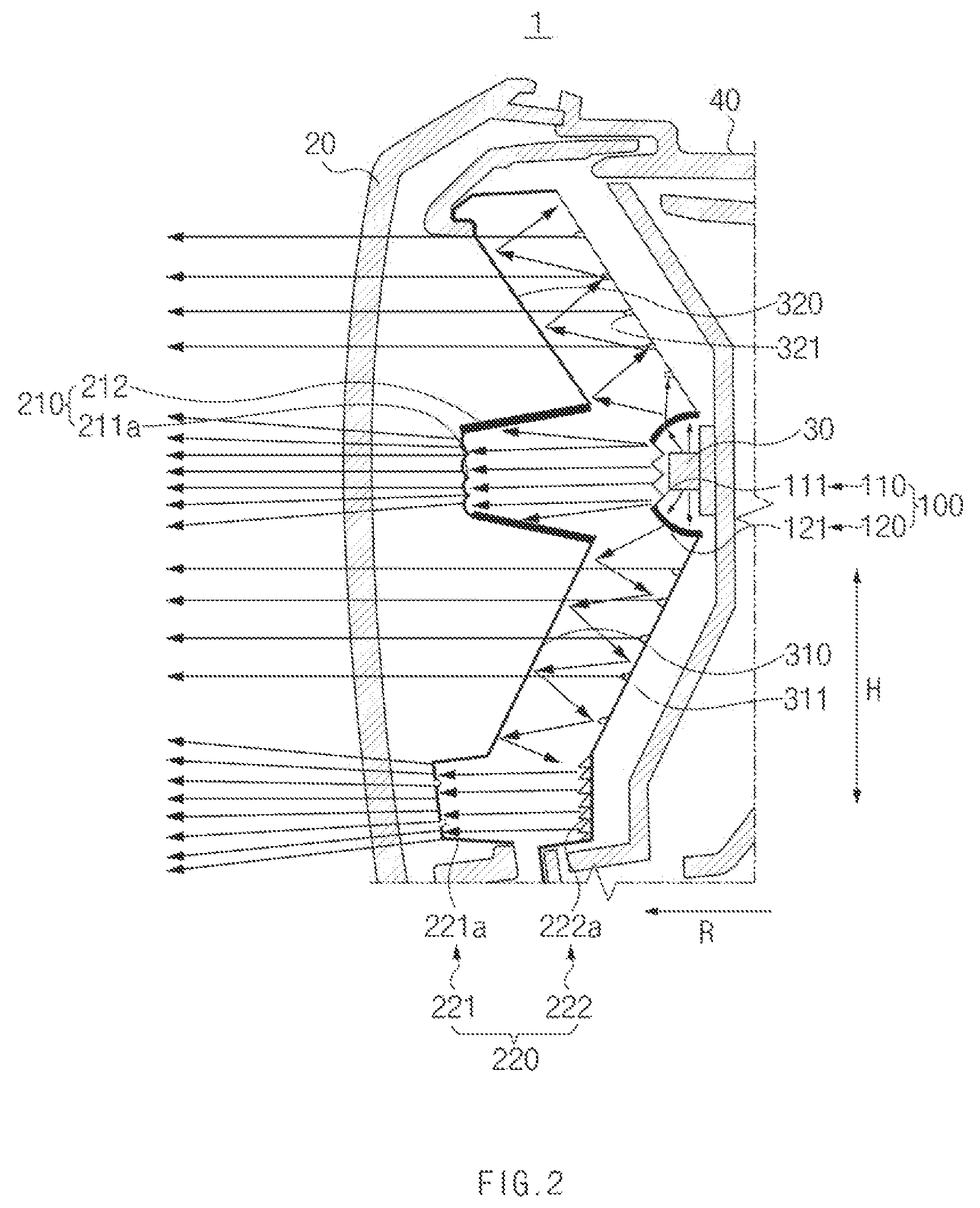 Patent US12104763 Figure 2 – Inner lens and lamp including the same
