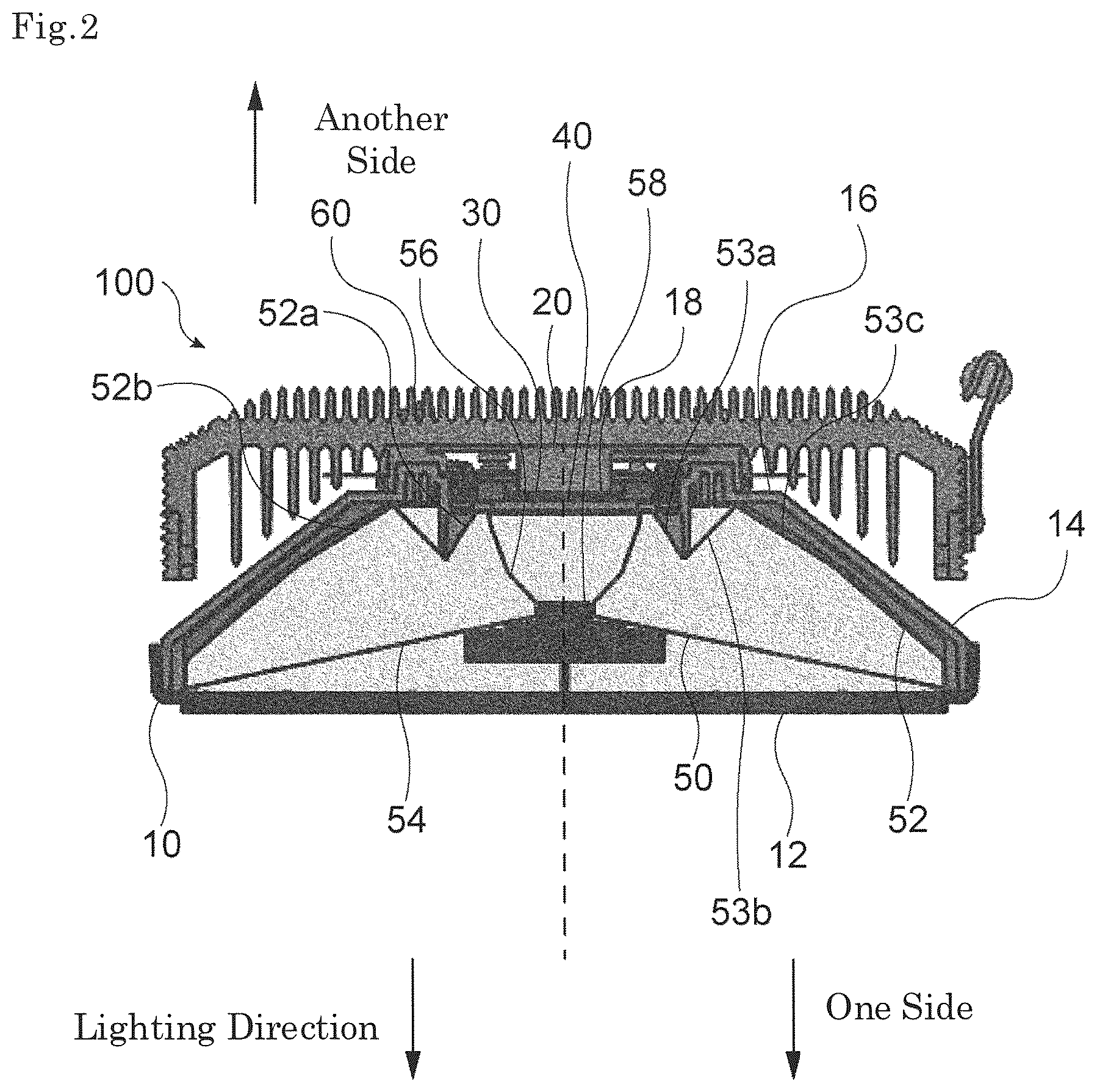 Patent US12104768 Figure 2 – Lighting device