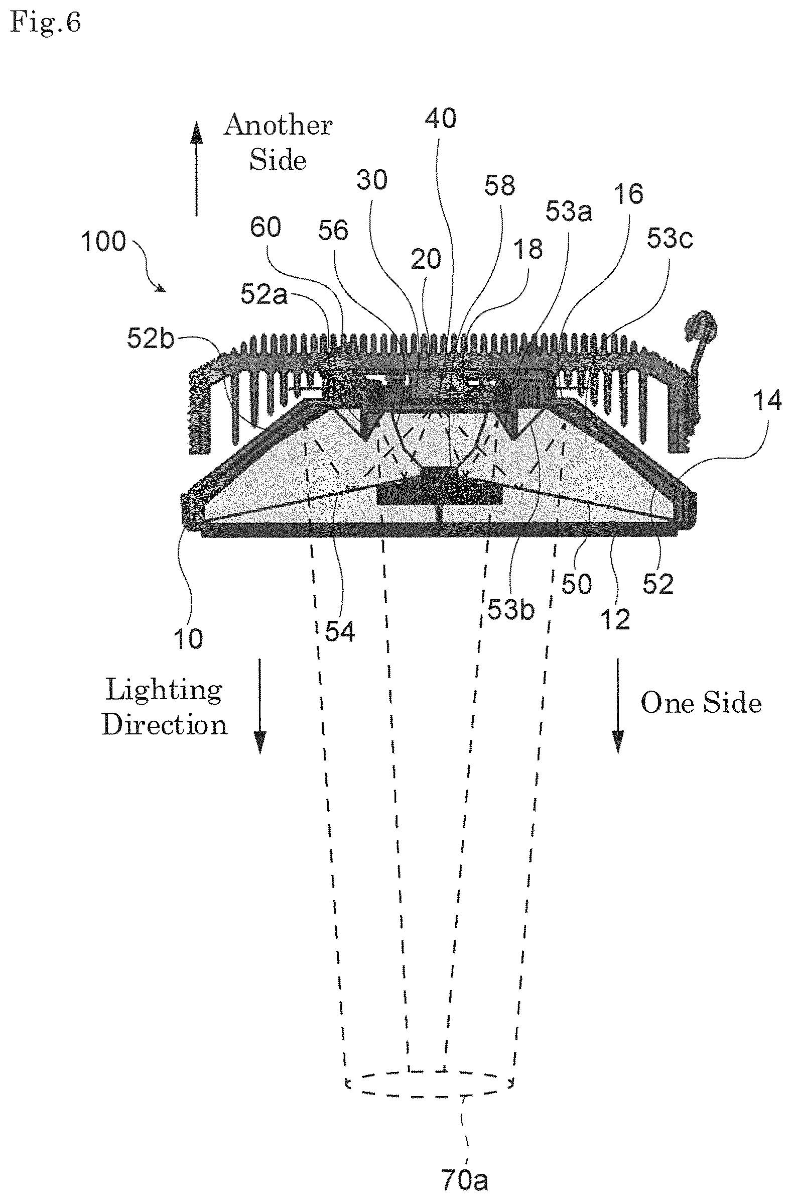 Patent US12104768 Figure 6 – Lighting device