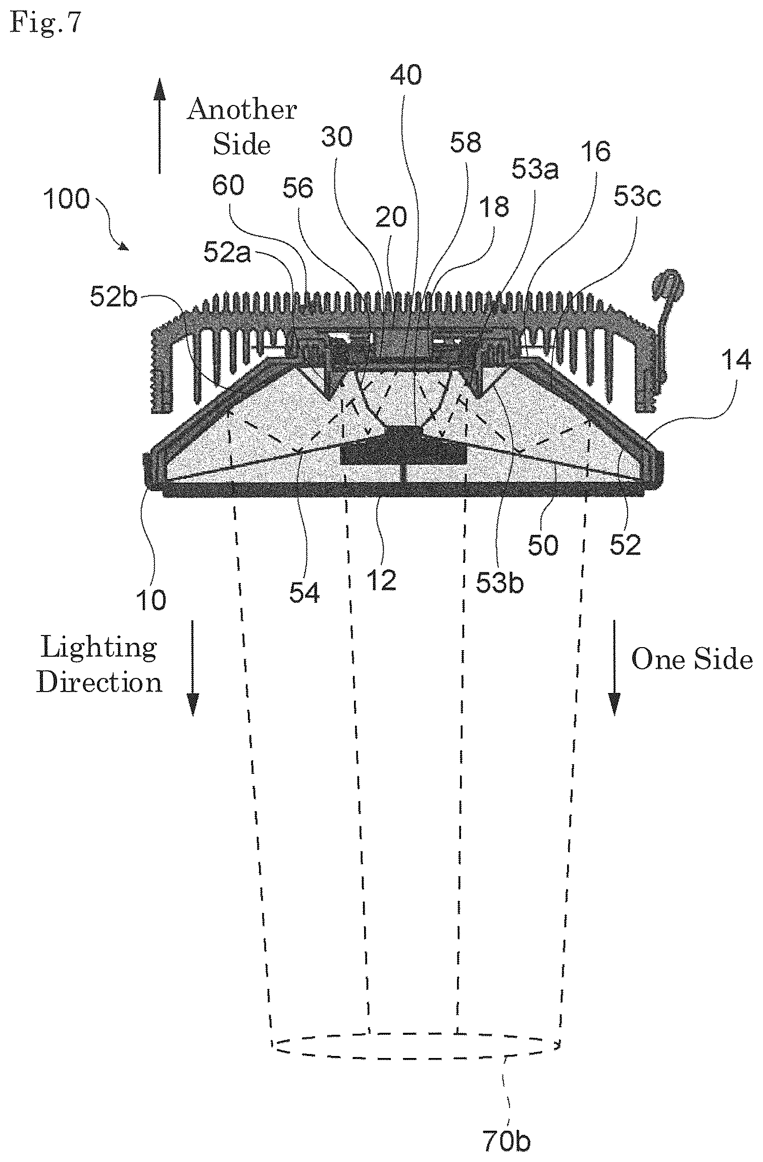 Patent US12104768 Figure 7 – Lighting device