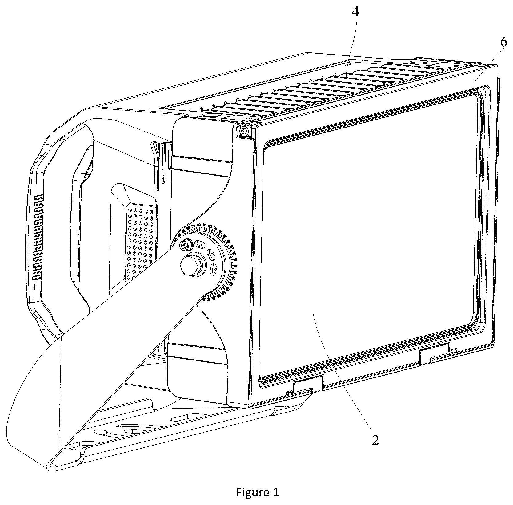 Patent US12104769 Figure 1 – Floodlight