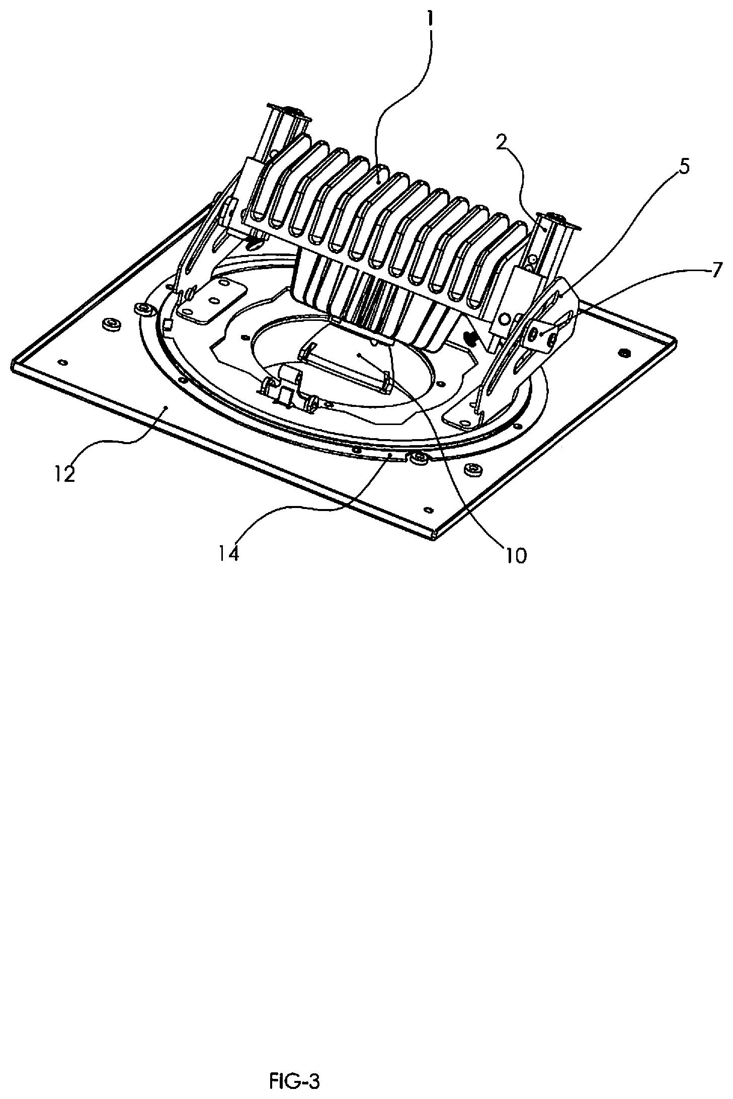 Patent US12104770 Figure 3 – Adjustable downlight