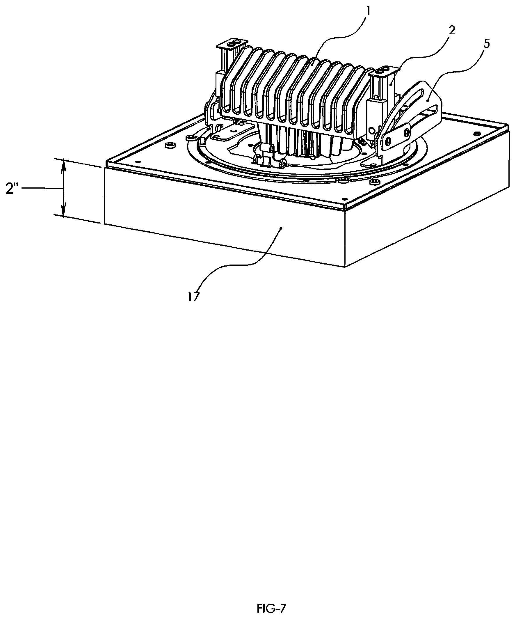Patent US12104770 Figure 7 – Adjustable downlight