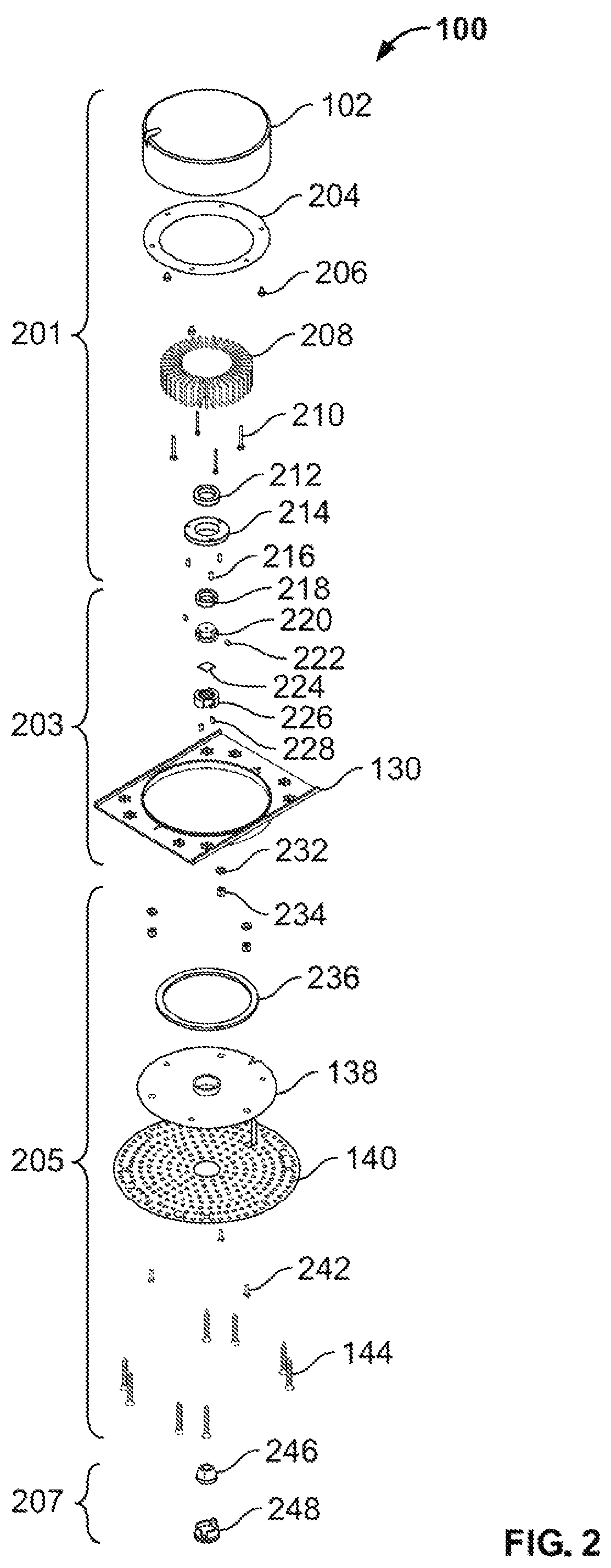 Patent US12104771 Figure 2 – Small aperture light emitting diode (“LED”) lighting
