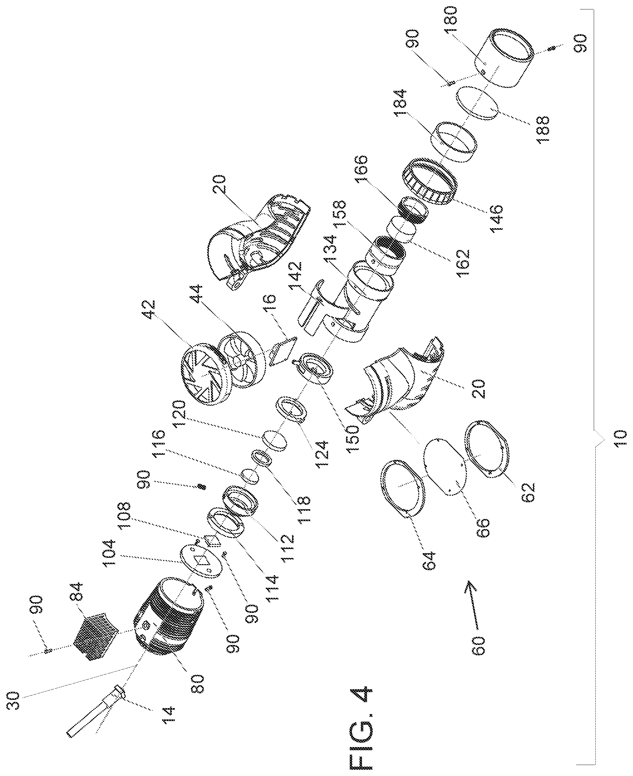 Patent US12104772 Figure 4 – Sanitation control for headlamps having variable beam illumination