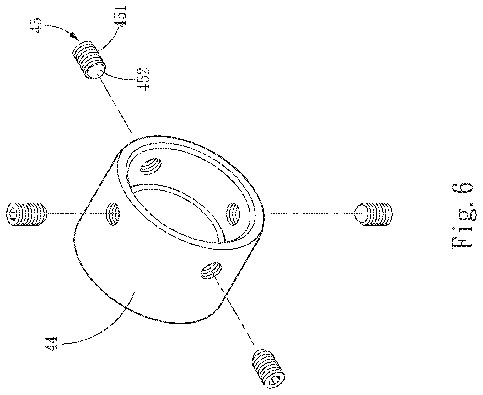 Patent US12104774 Figure 6 – Angle adjustment device for lighting softbox