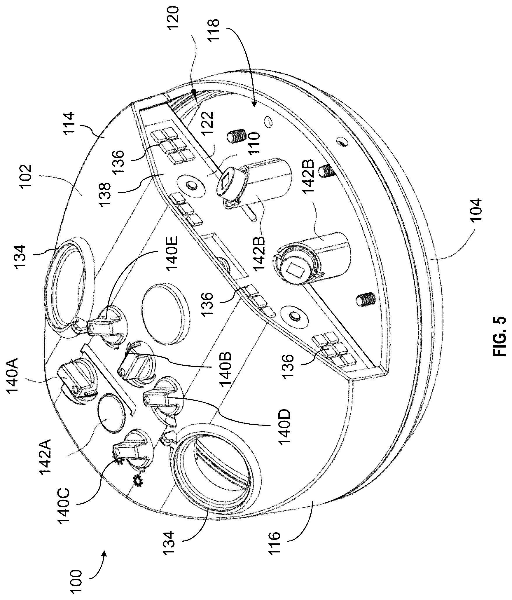 Patent US12104775 Figure 5 – Lighting system with improved sensor control