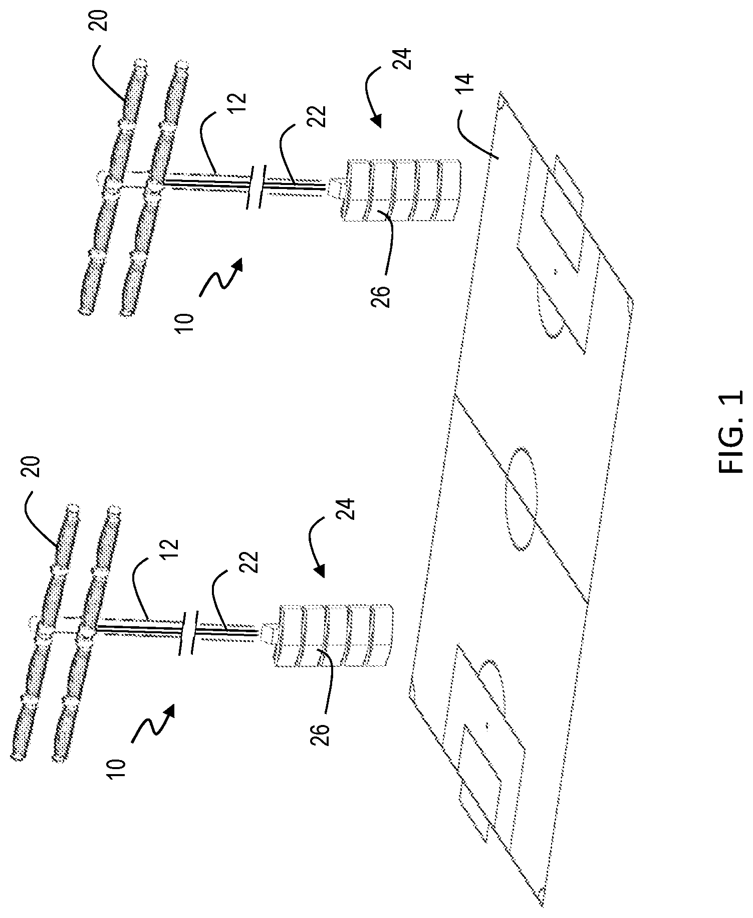 Patent US12104777 Figure 1 – Outdoor LED illumination system with pole-mounted backplane