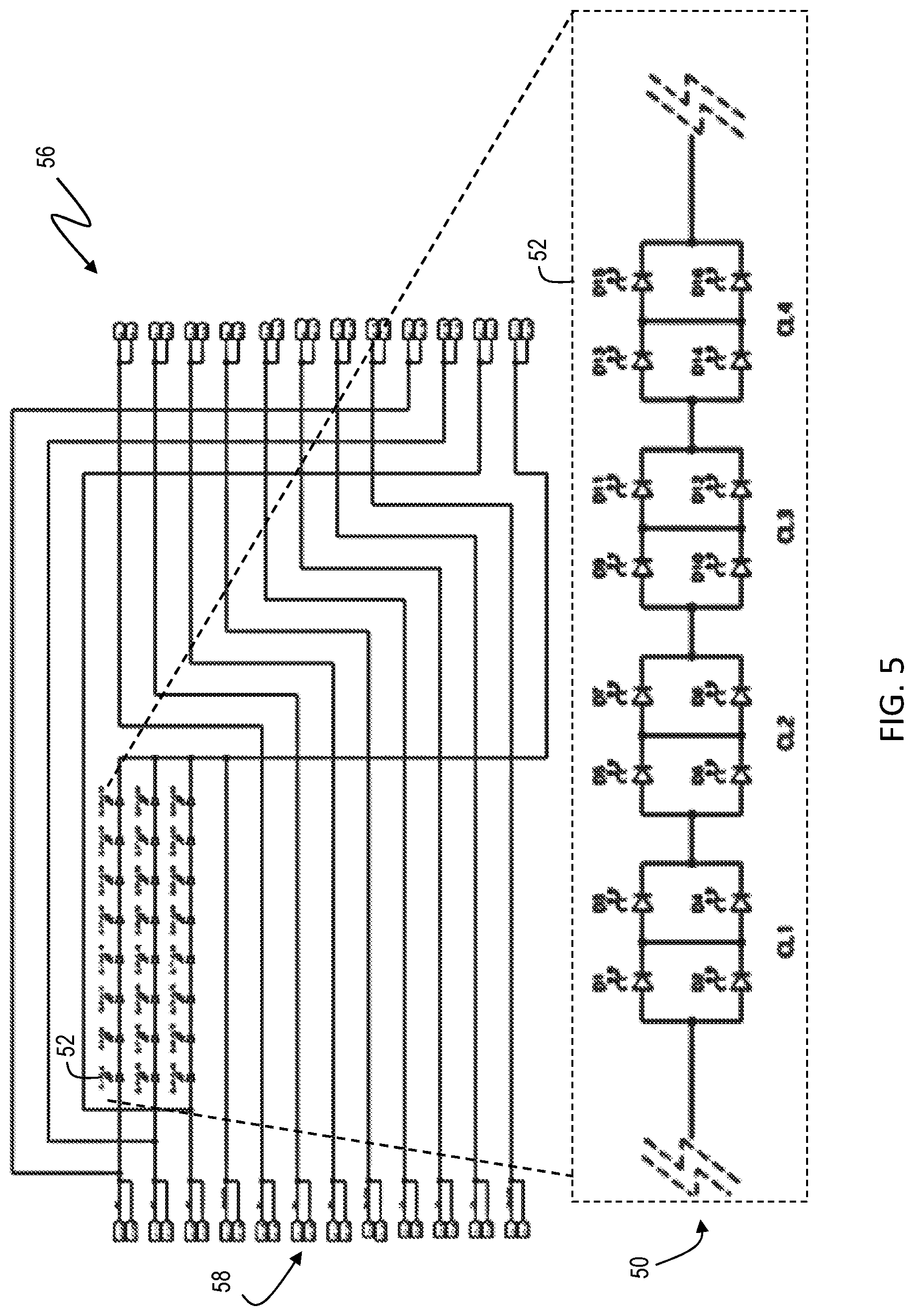 Patent US12104777 Figure 5 – Outdoor LED illumination system with pole-mounted backplane