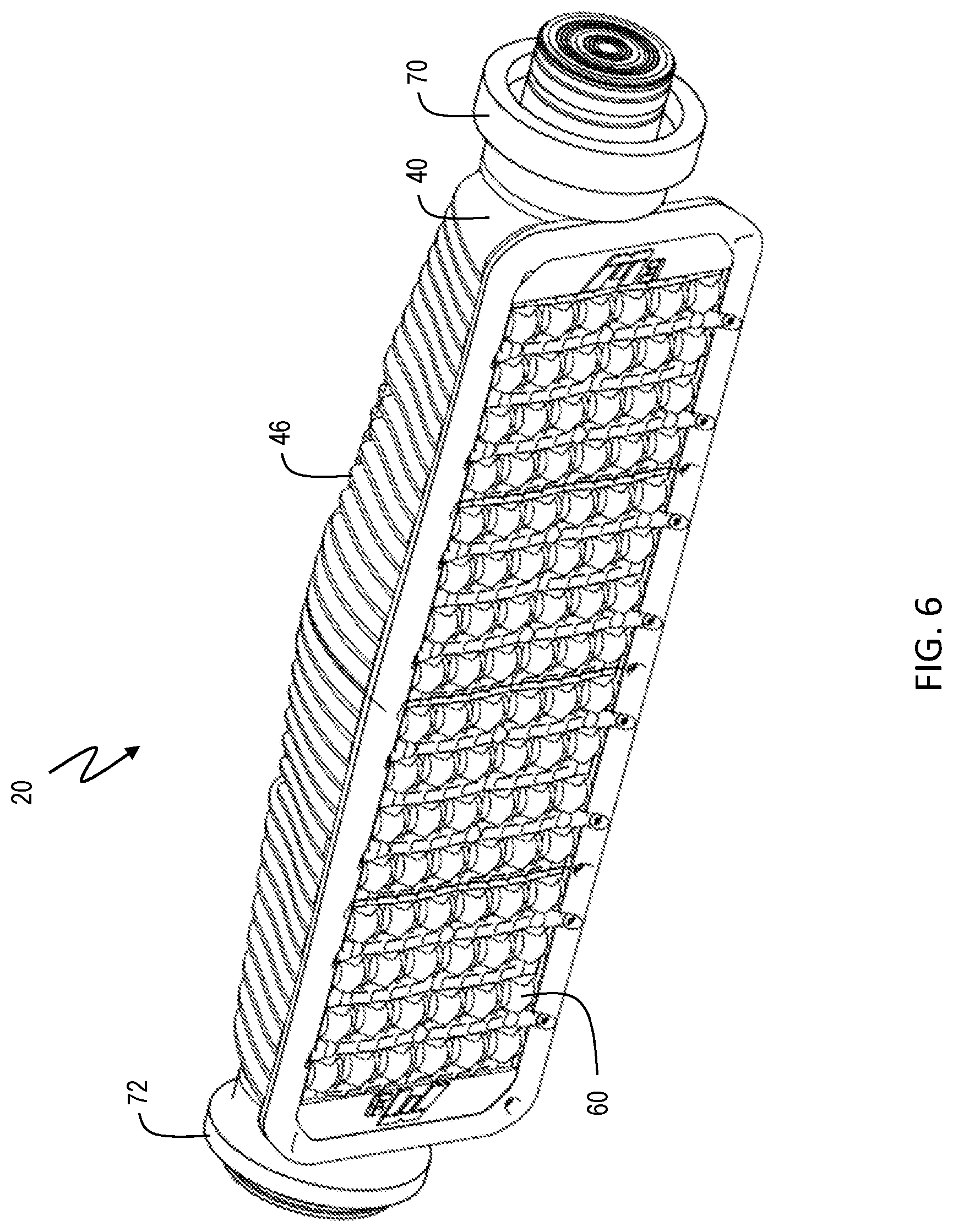 Patent US12104777 Figure 6 – Outdoor LED illumination system with pole-mounted backplane