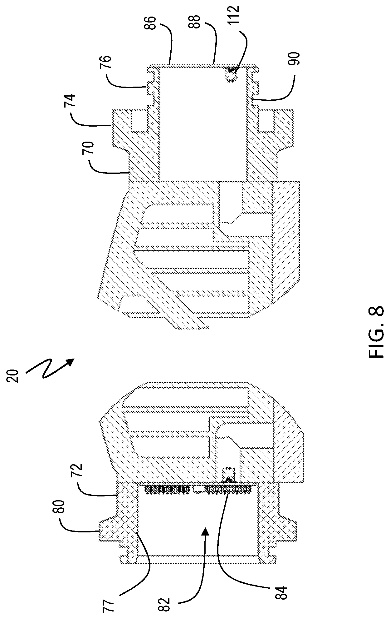 Patent US12104777 Figure 8 – Outdoor LED illumination system with pole-mounted backplane