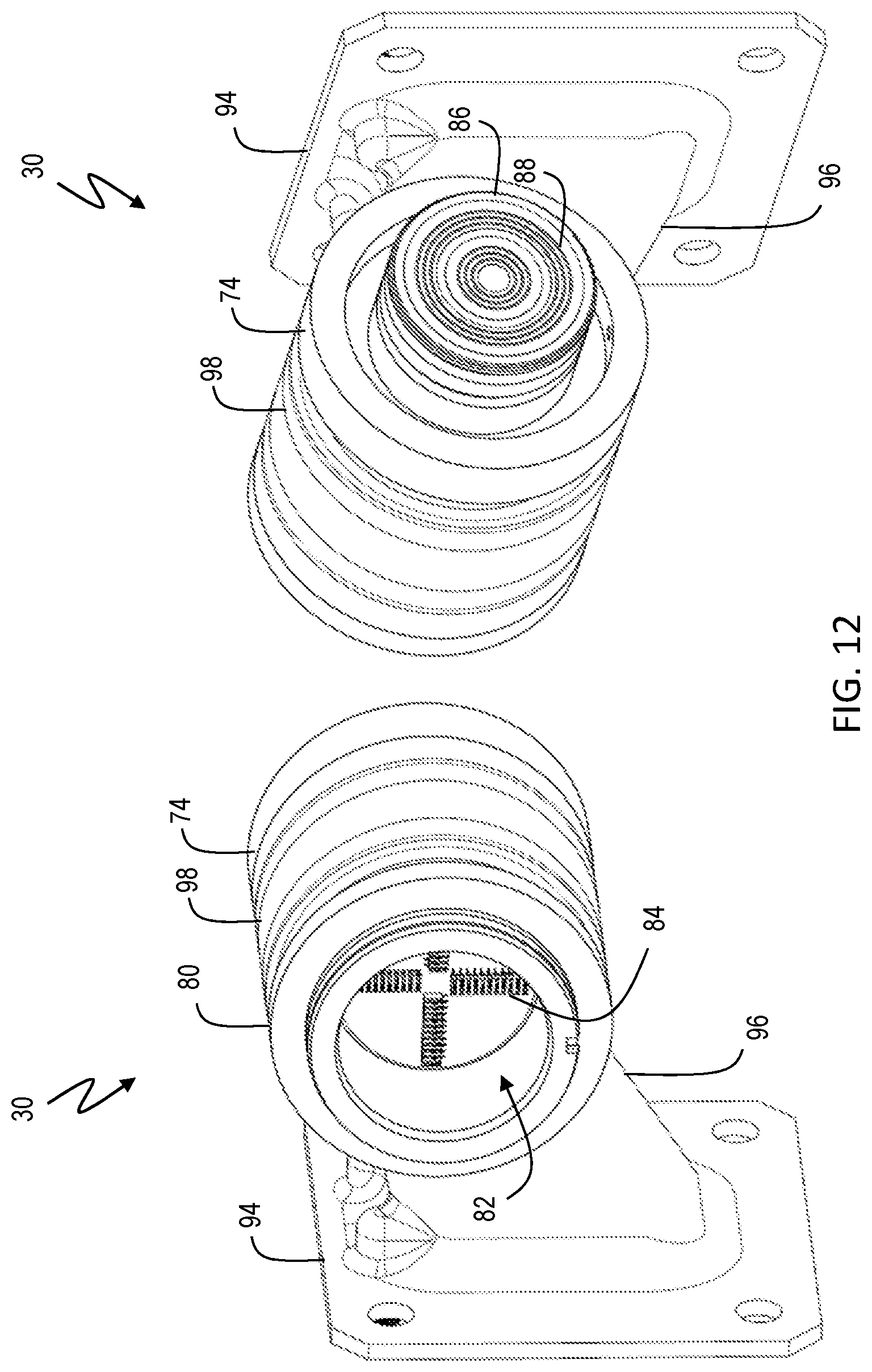 Patent US12104777 Figure 12 – Outdoor LED illumination system with pole-mounted backplane