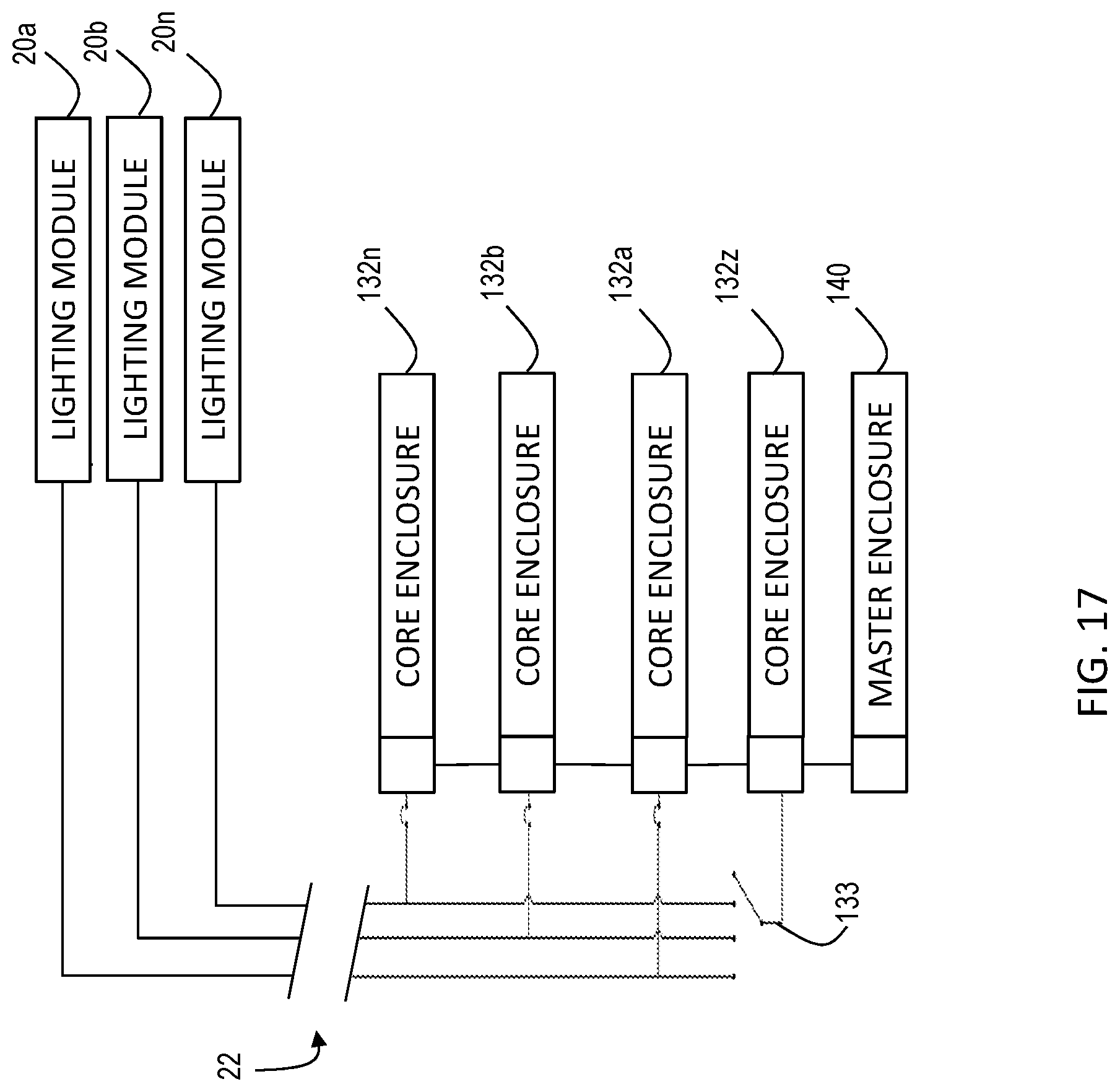 Patent US12104777 Figure 17 – Outdoor LED illumination system with pole-mounted backplane