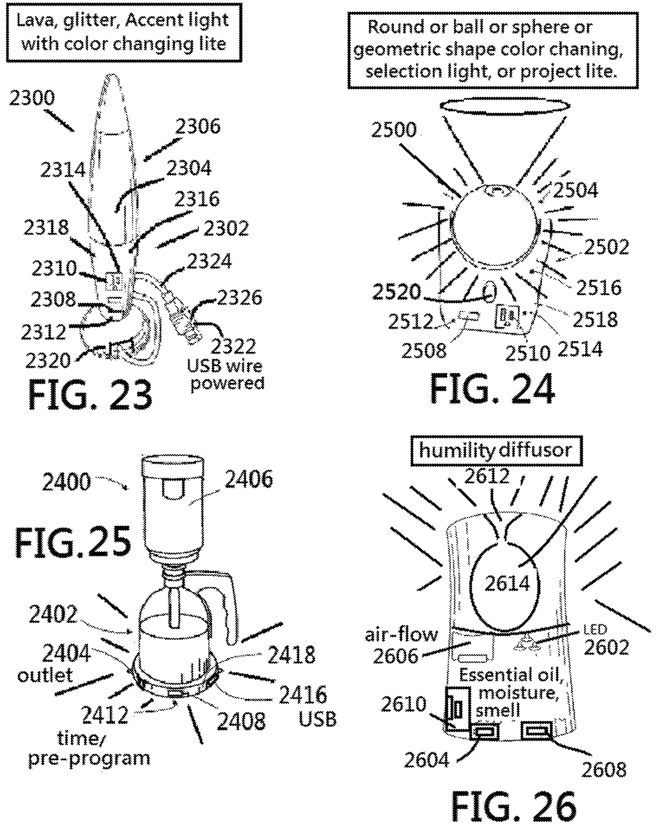 Patent US12104779 Figure 8 – LED desk/floor lamp