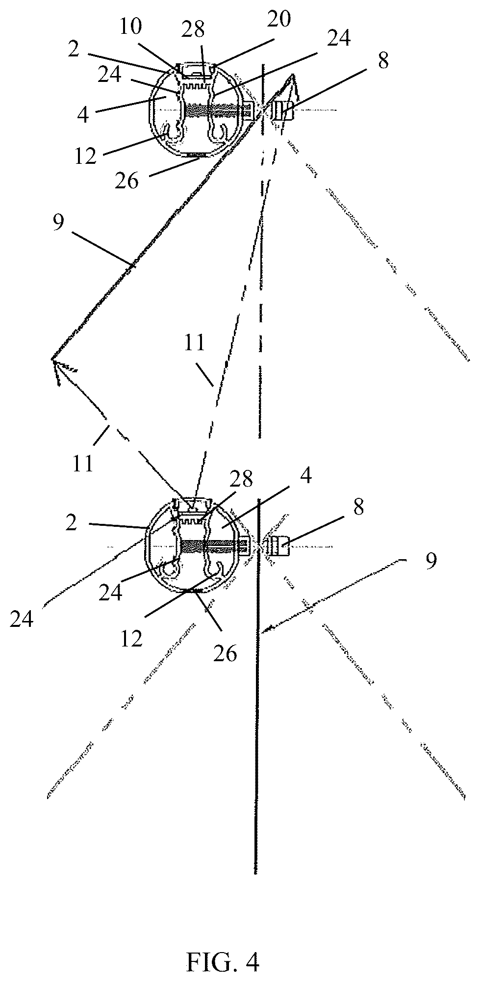 Patent US12104781 Figure 4 – Light rung for kinetic facade system