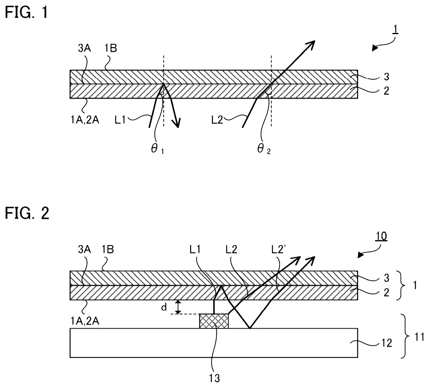 Patent US12104784 — Diffusion member, stacked body, diffusion member set, LED backlight, and displaying apparatus — Figure 1