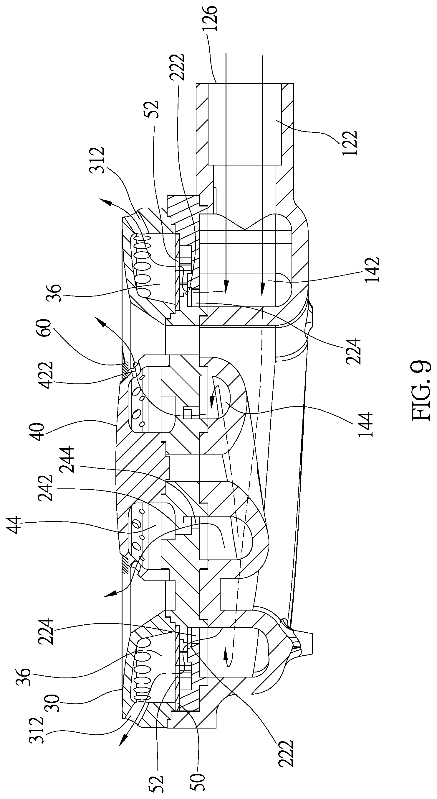 Patent US12104786 Figure 9 – Burner of gas stove
