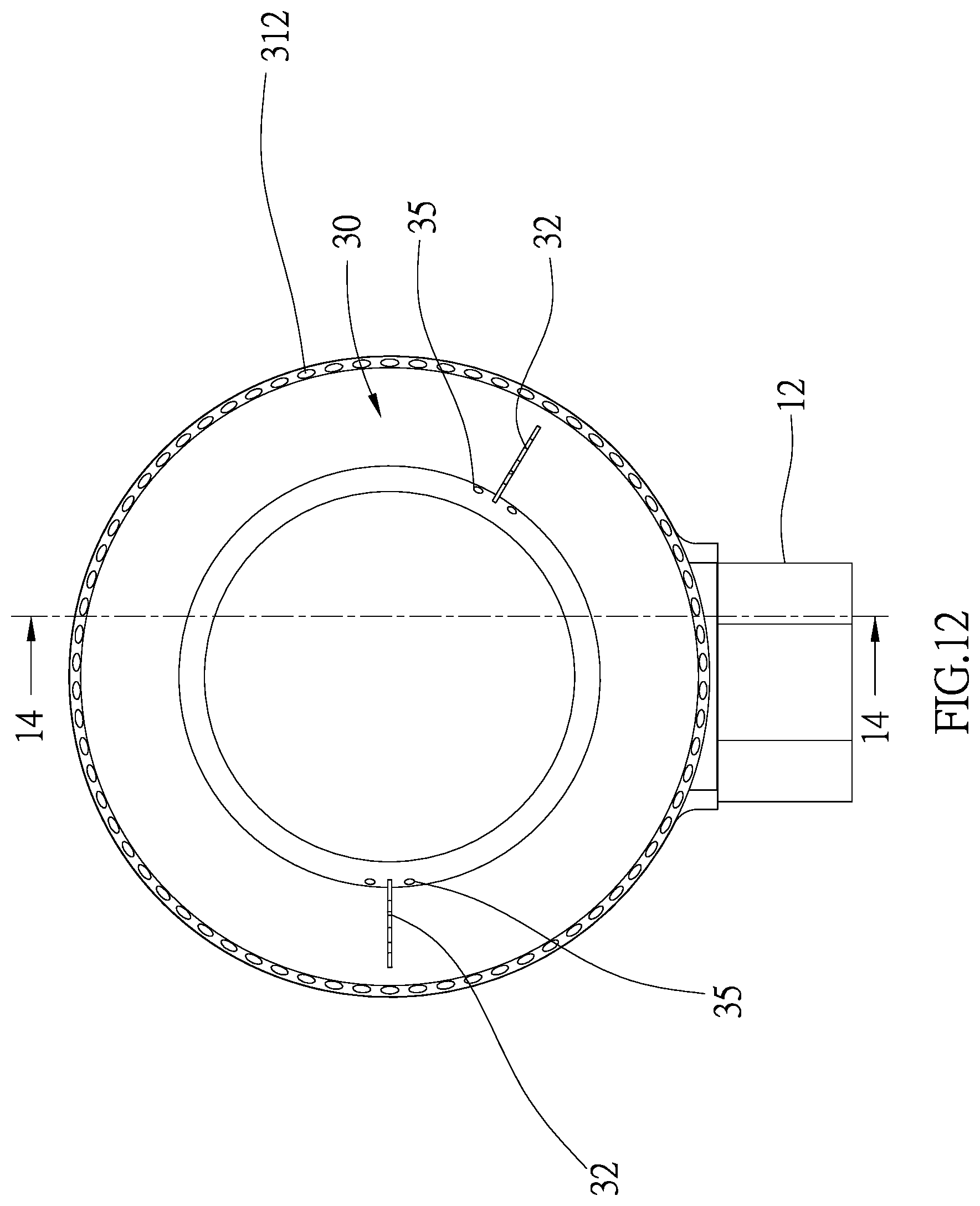 Patent US12104786 Figure 12 – Burner of gas stove