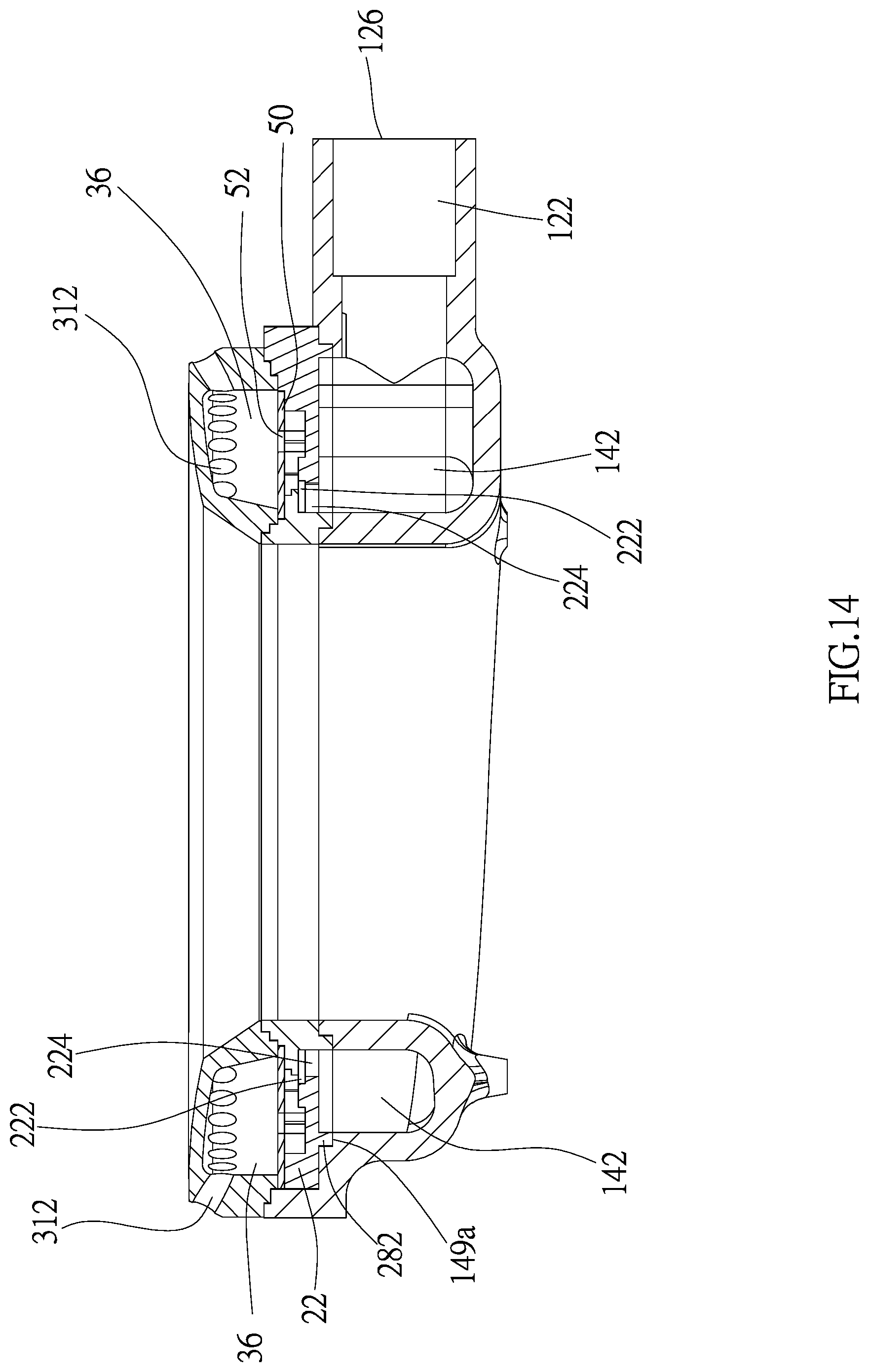 Patent US12104786 Figure 14 – Burner of gas stove