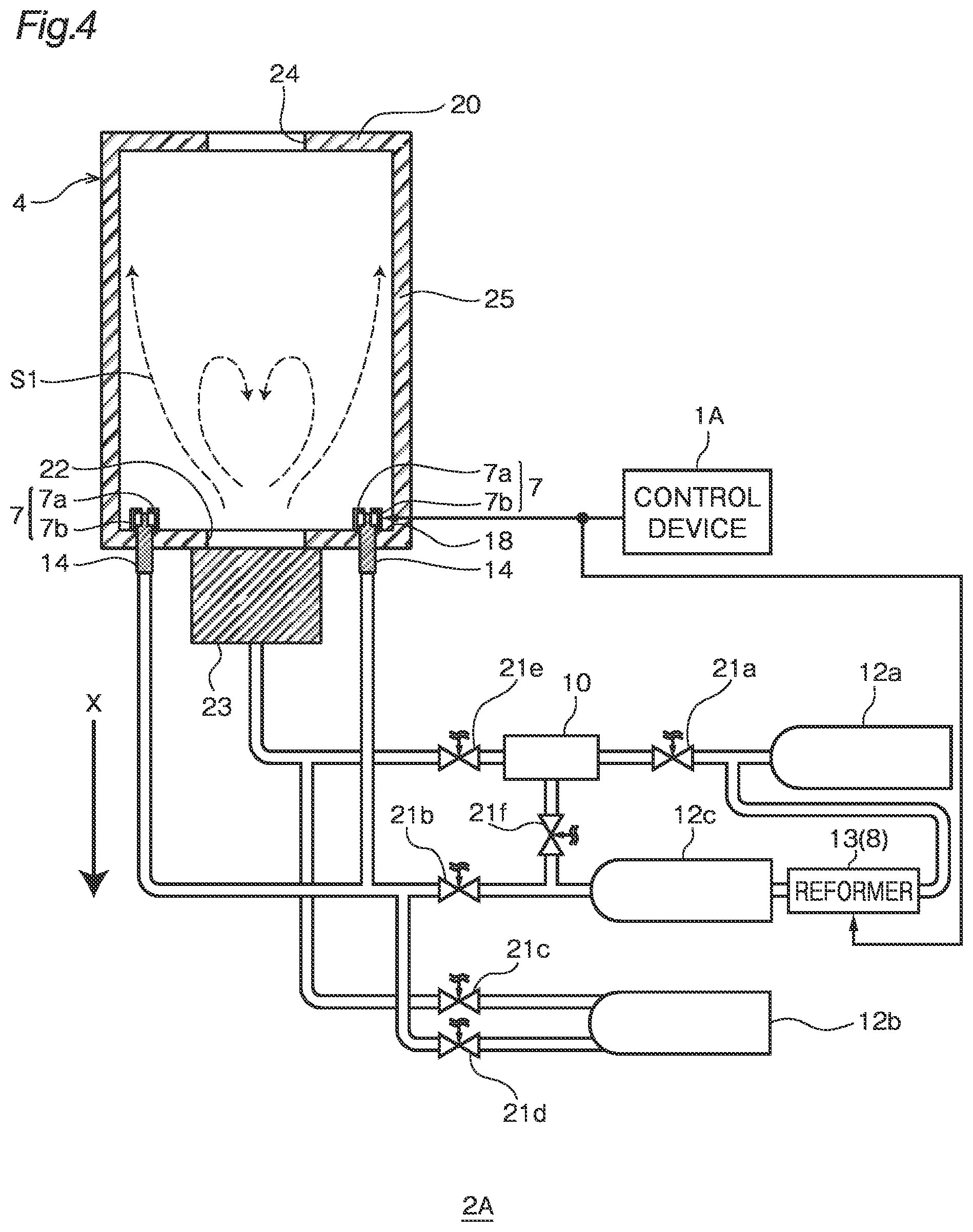 Patent US12104790 Figure 4 – Ammonia combustion method and ammonia combustion system