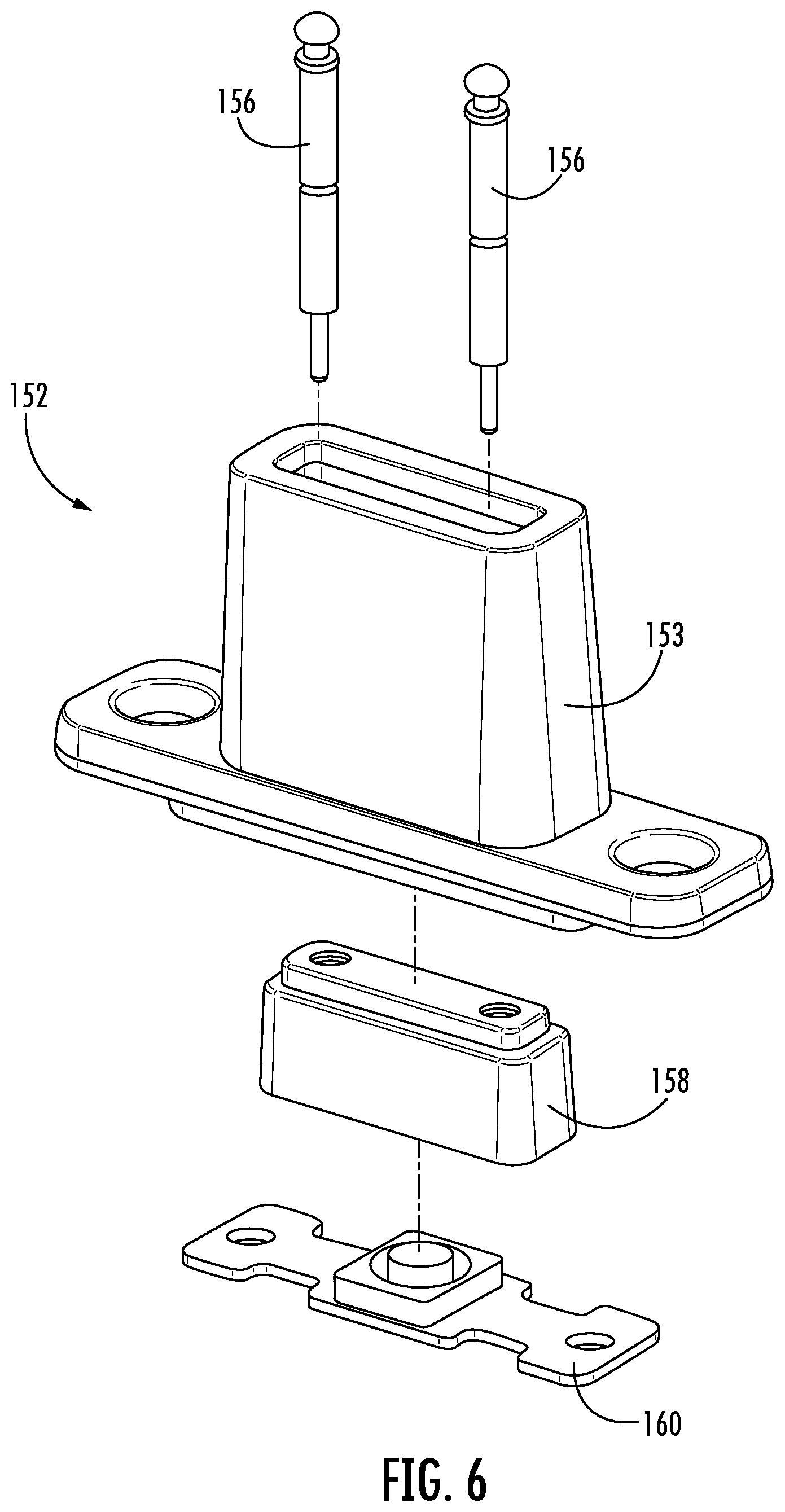 Patent US12104800 Figure 6 – Cooktop appliance with a cantilevered temperature sensor
