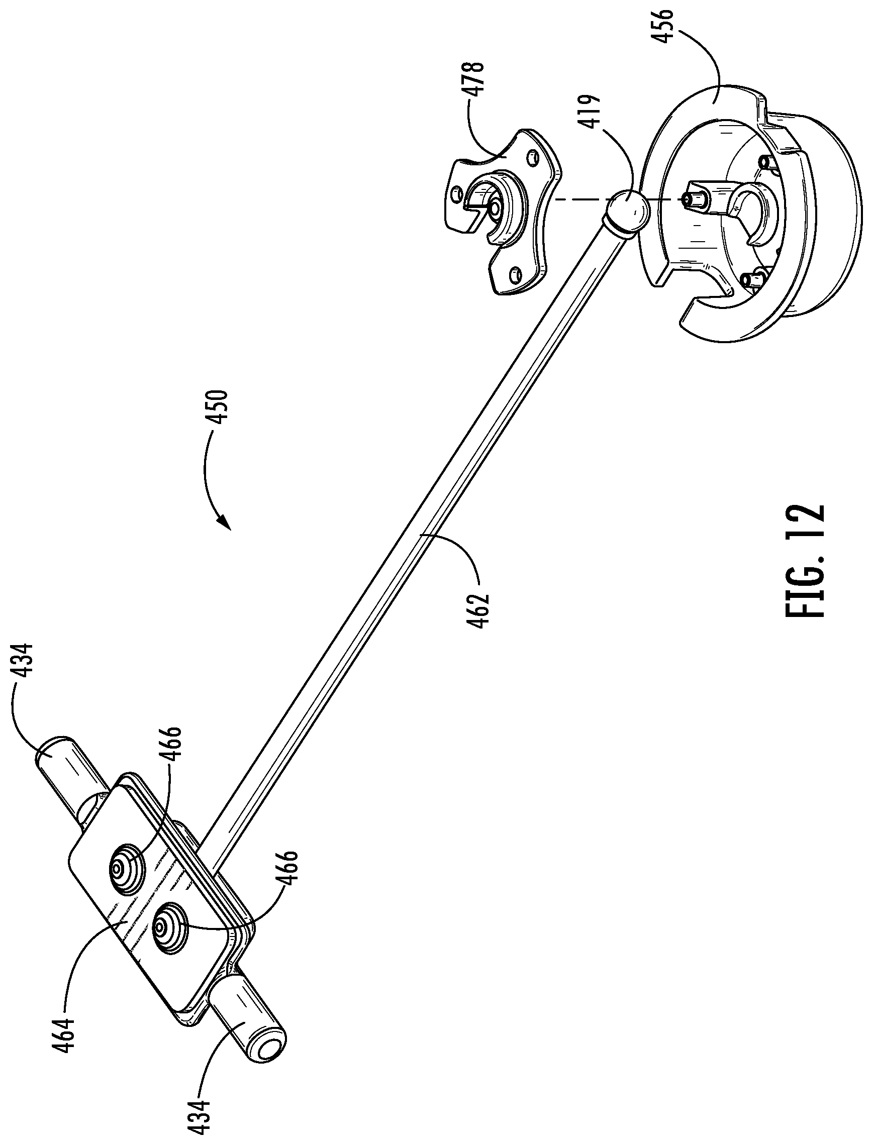 Patent US12104800 Figure 12 – Cooktop appliance with a cantilevered temperature sensor