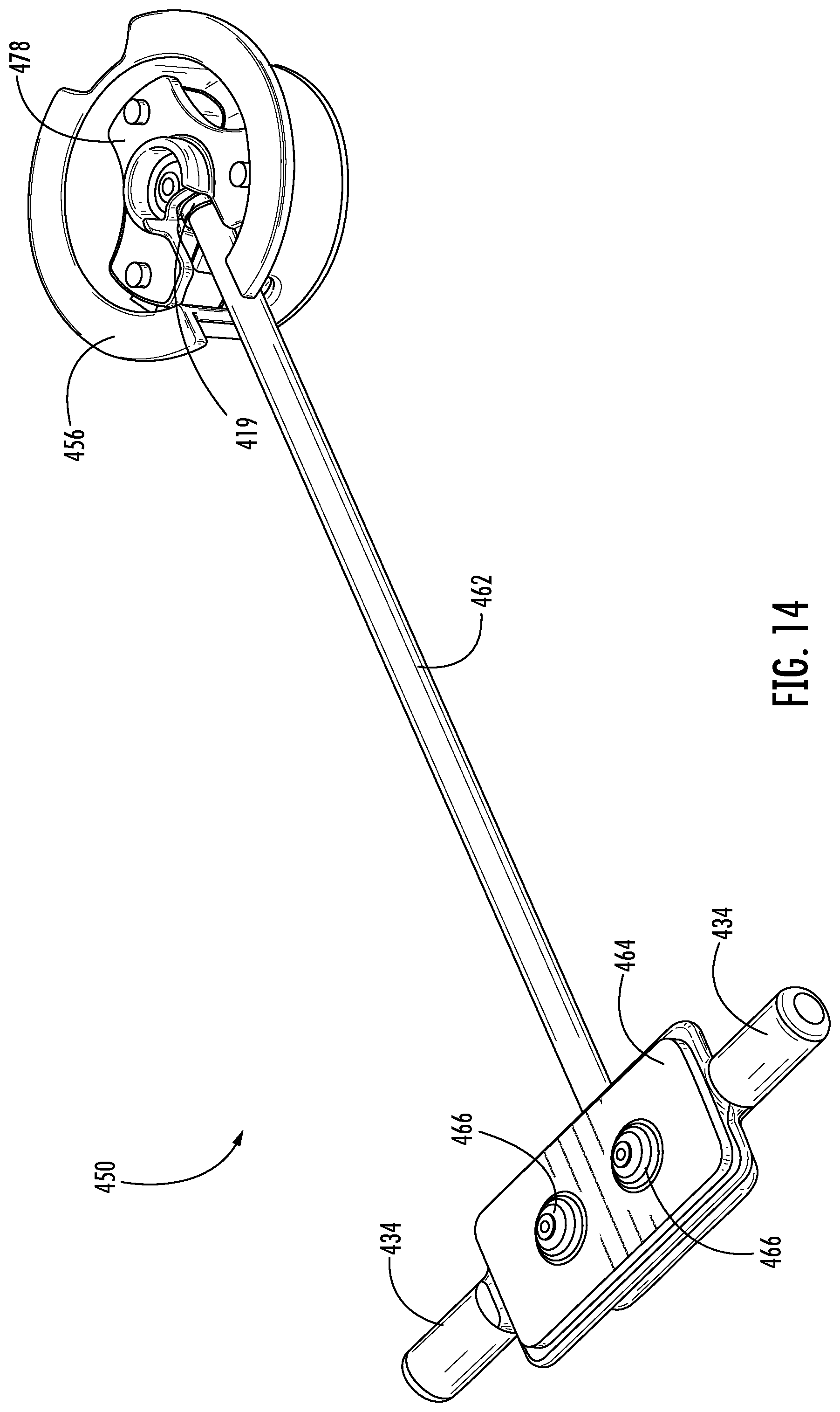 Patent US12104800 Figure 14 – Cooktop appliance with a cantilevered temperature sensor