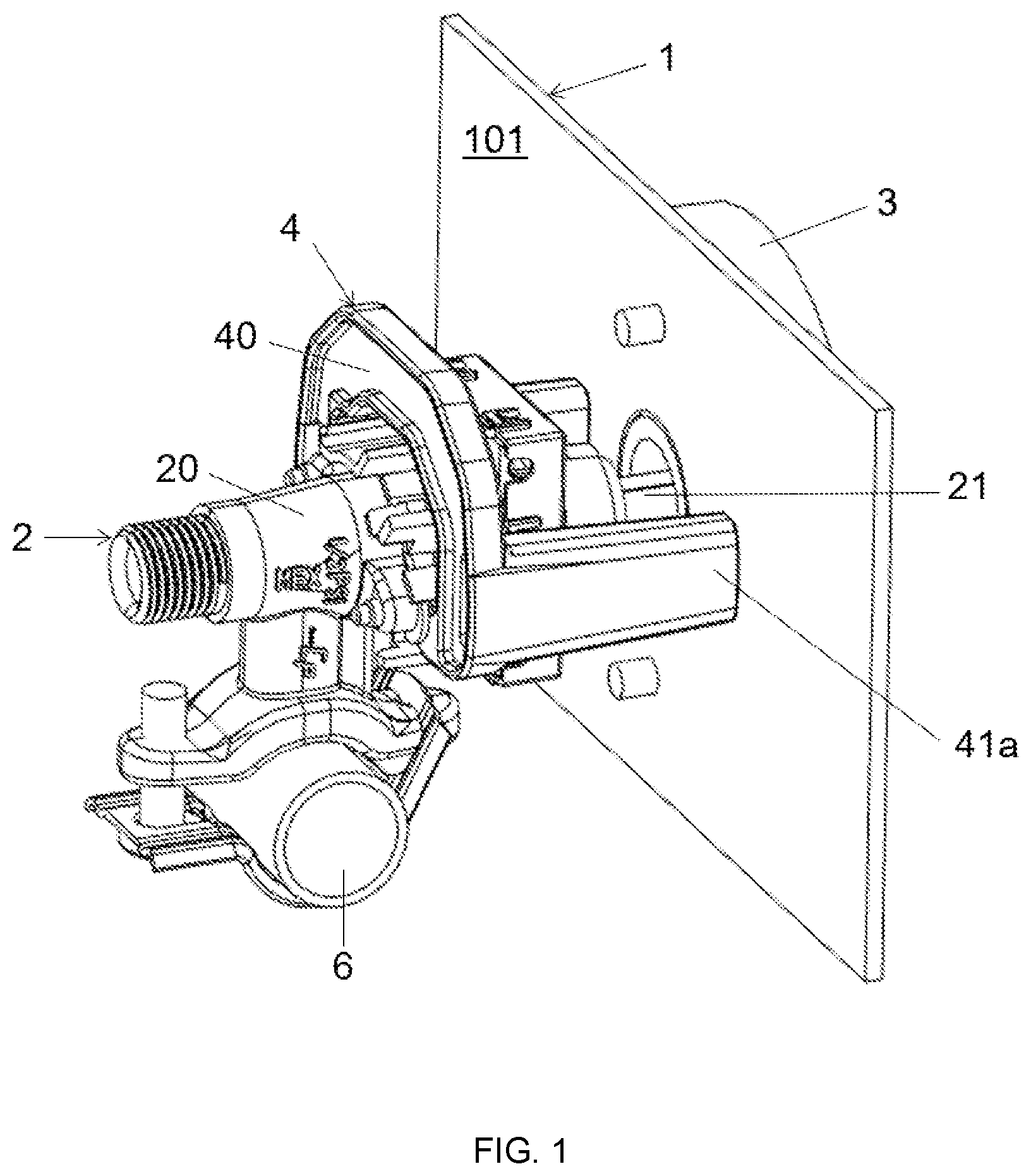 Patent US12104801 Figure 1 – Gas cooking appliance