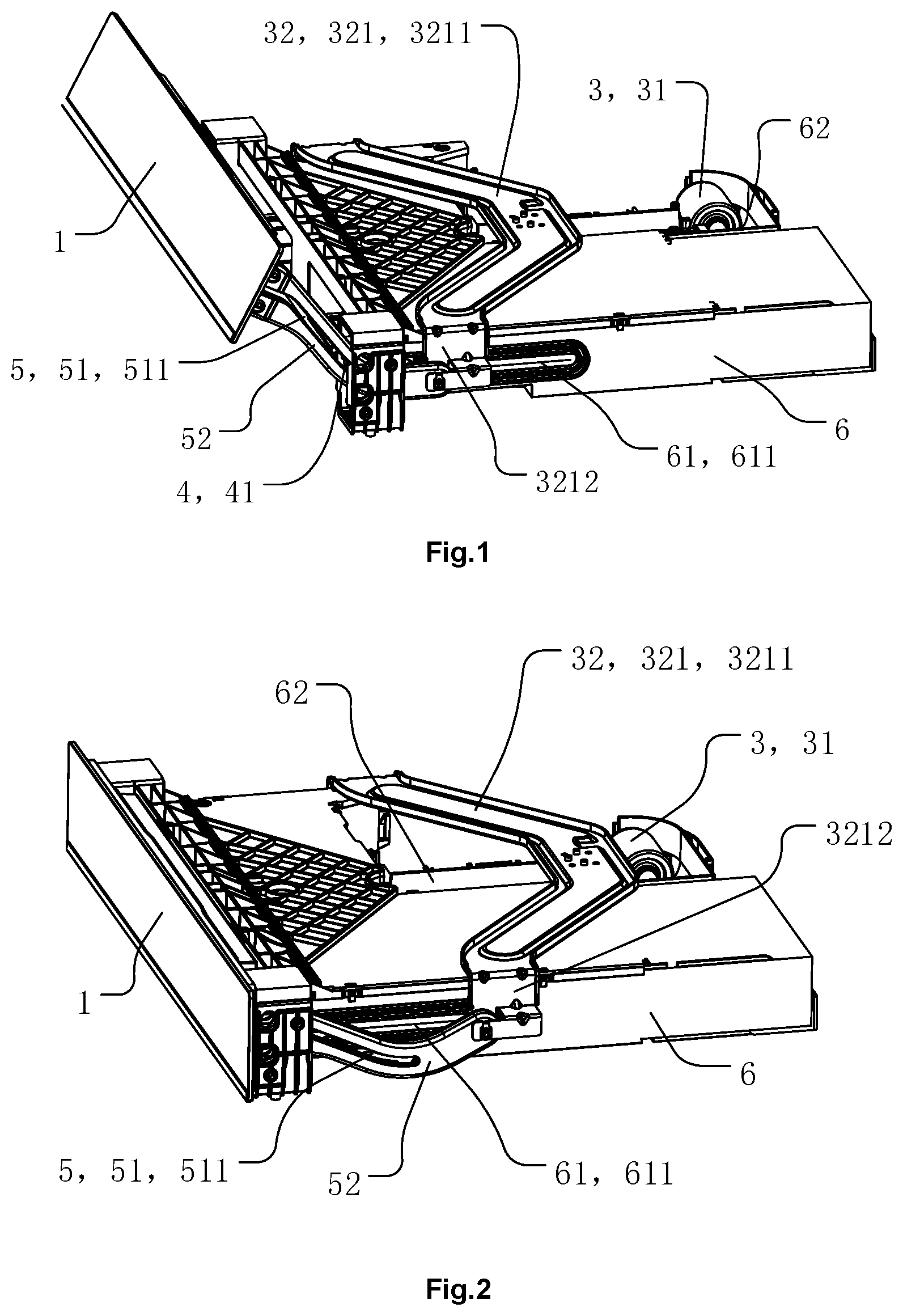 Patent US12104802 Figure 1 – Operation control panel push-pull mechanism and steaming-roasting electric appliance